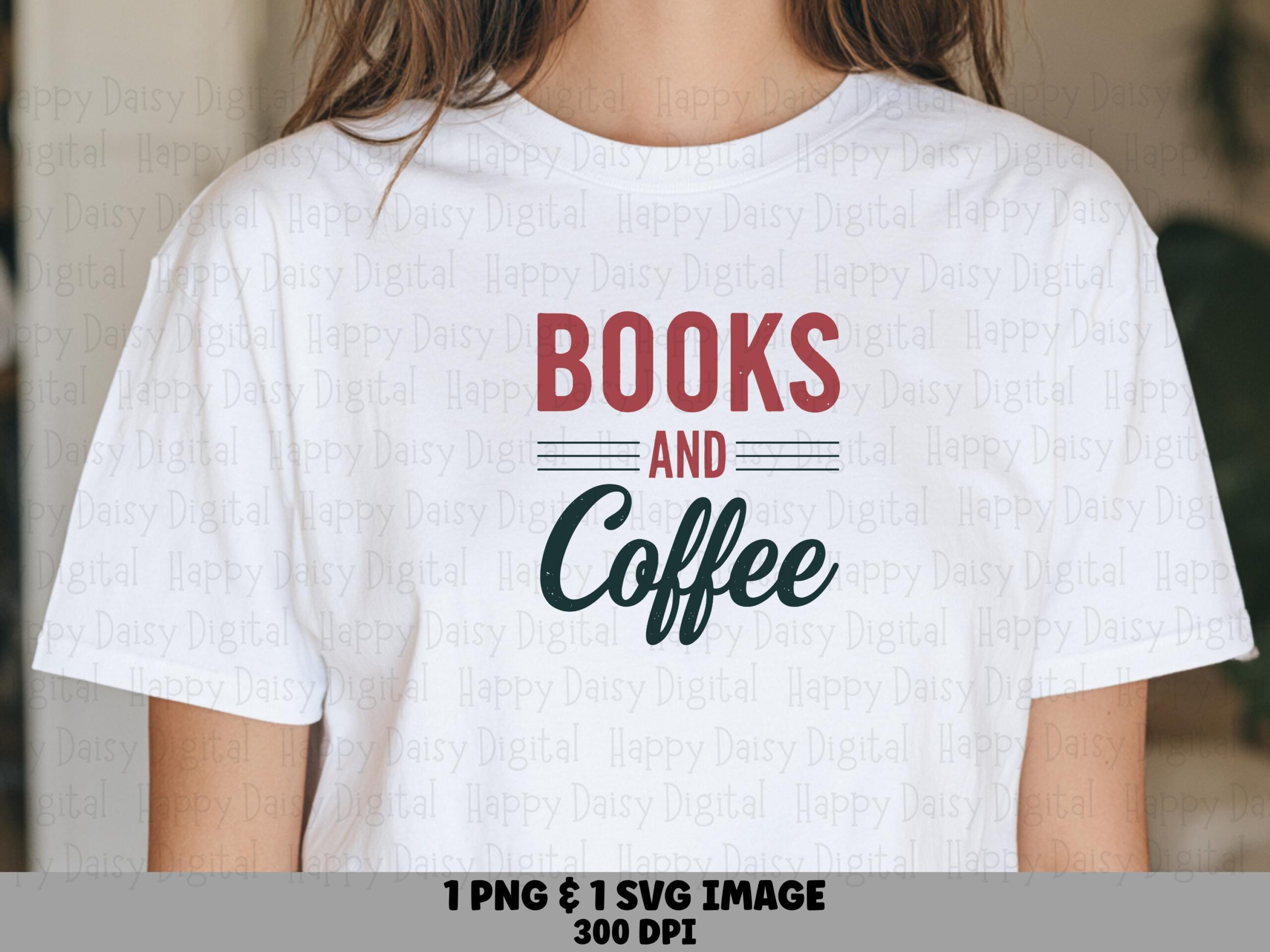 Books And Coffee PNG SVG | Sublimation Commercial Use POD