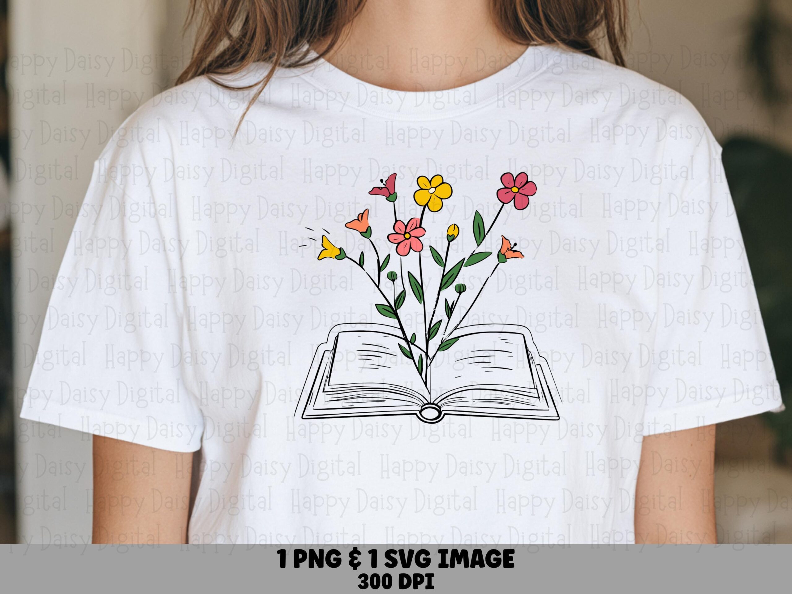 Book Bloom PNG SVG | Sublimation Commercial Use POD