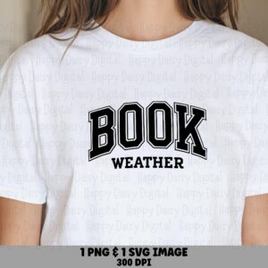 Book Weather PNG SVG | Sublimation Commercial Use POD