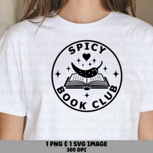 Spicy Book Club PNG SVG | Sublimation Commercial Use POD