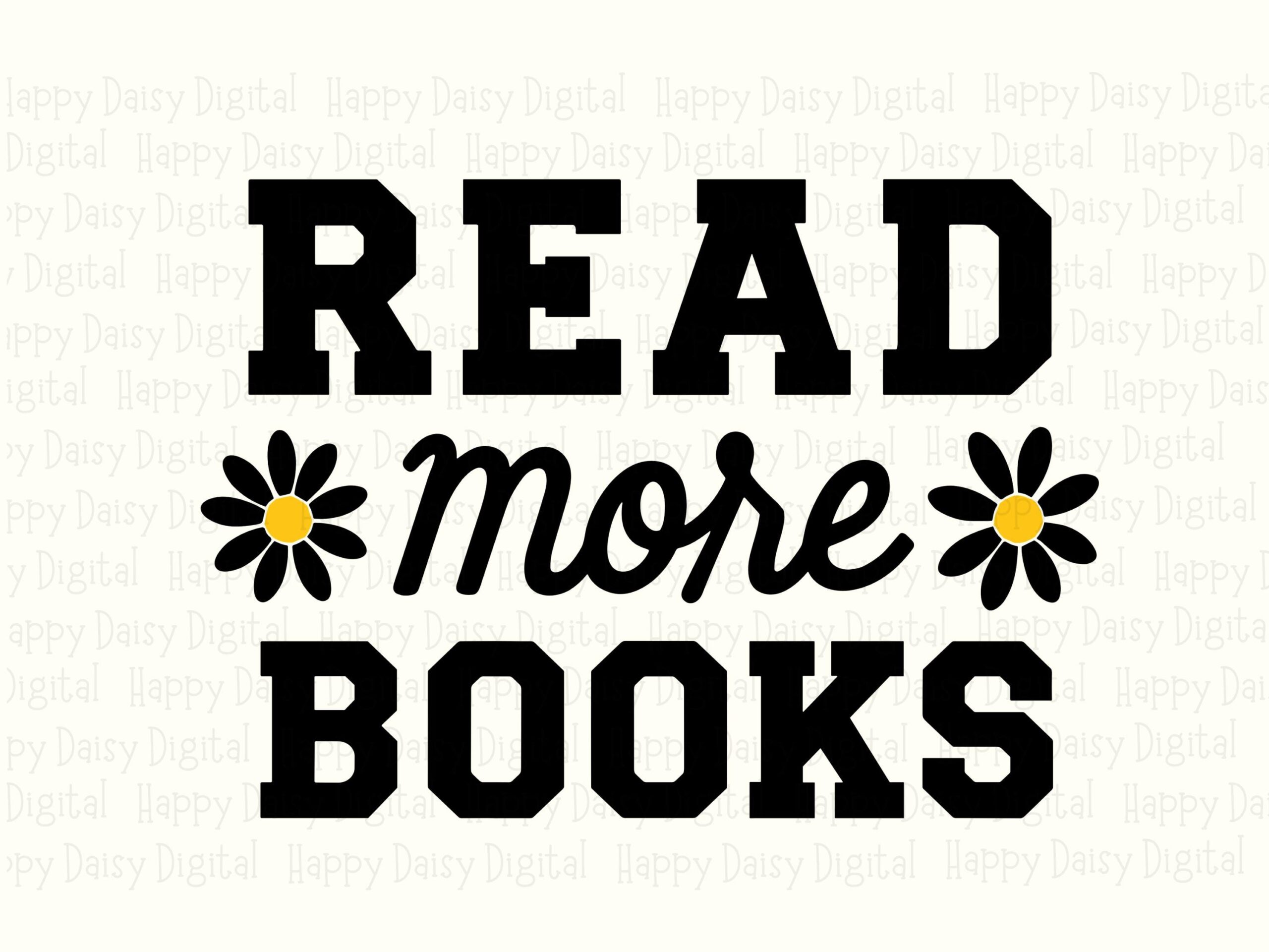 Read More Books PNG SVG | Sublimation Commercial Use POD - Image 2