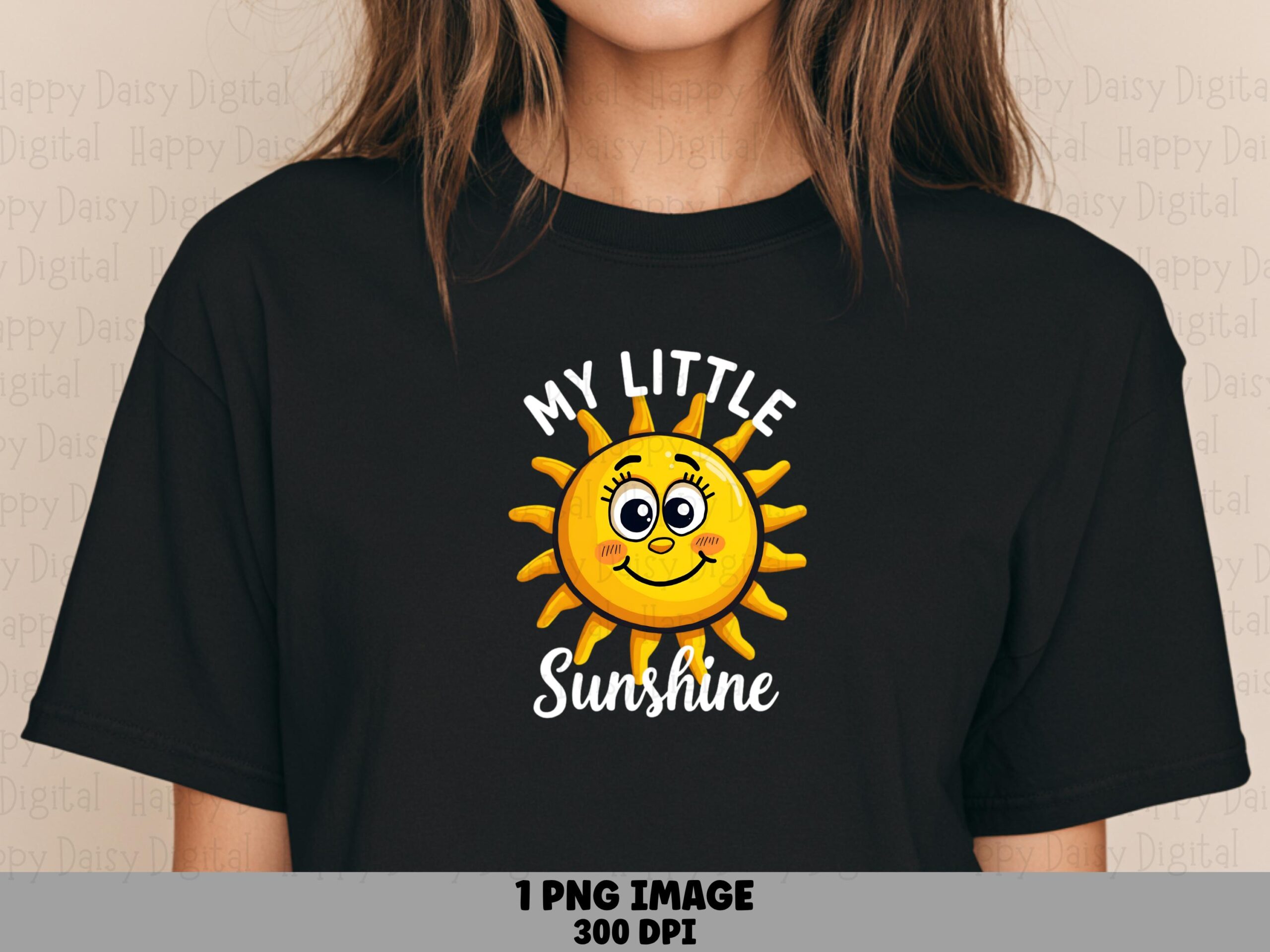 Sun Png Design, Cute Smiley Sunshine Clipart | Sublimation Commercial Use, 300 DPI, For POD Sellers