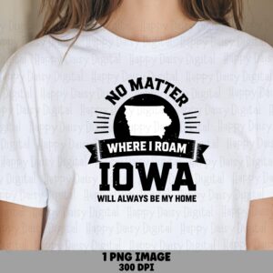 Iowa Sunburst PNG, Roam Badge Design For State Lovers - Sublimation File | Commercial Use, 300 DPI, Transparent