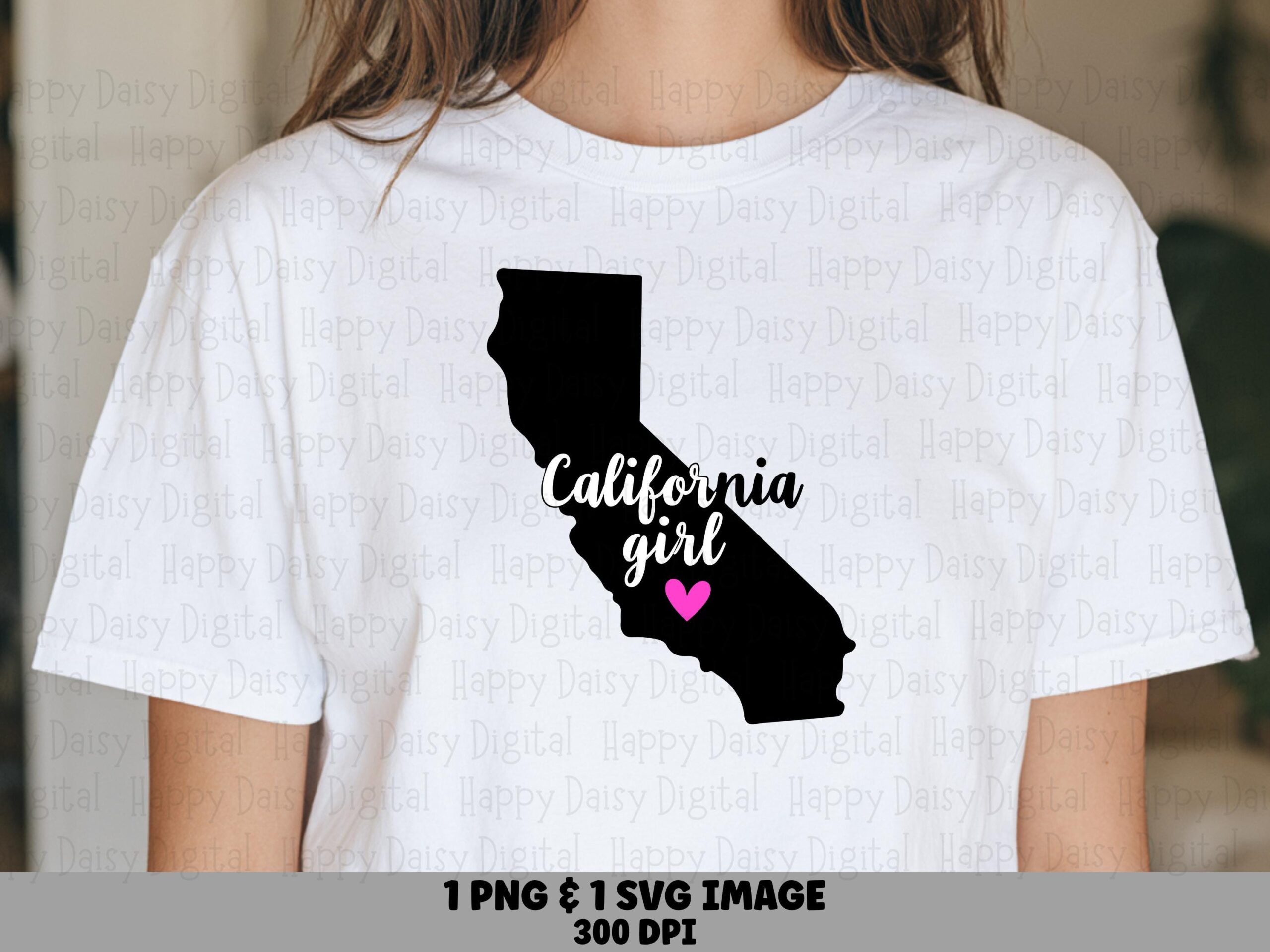 California Girl Png, Silhouette Design For Sublimation | Svg File Included | 300 Dpi, Commercial Use