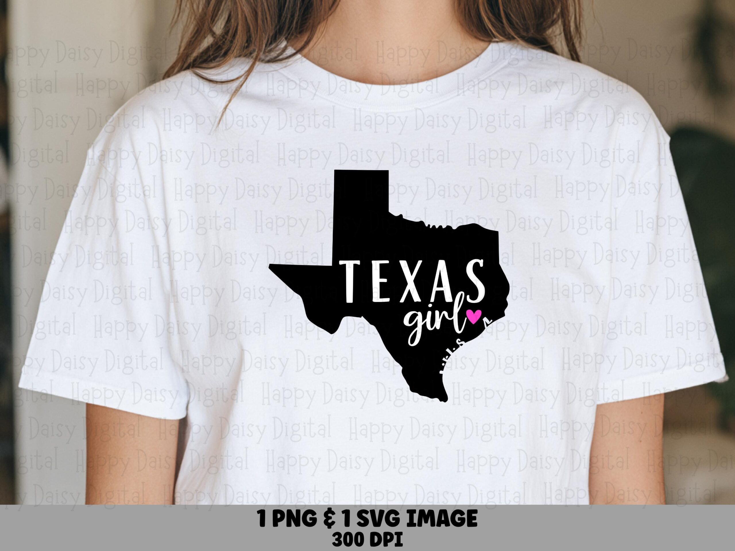 Texas Girl Png, State Silhouette Design File - Sublimation Graphic, Svg | 300 Dpi, Commercial Use, Cricut