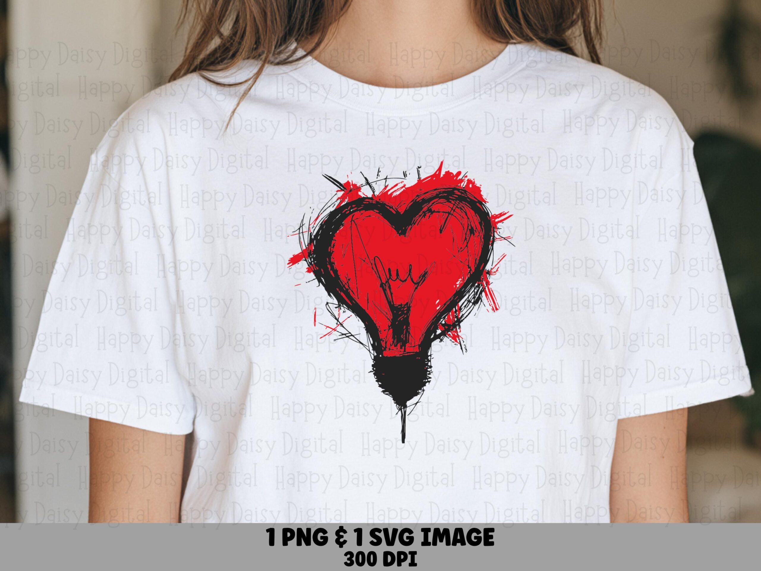 Rock Heart, Edgy N' Roll Clipart | PNG & SVG Files, 300 DPI, Transparent Background - Commercial Use