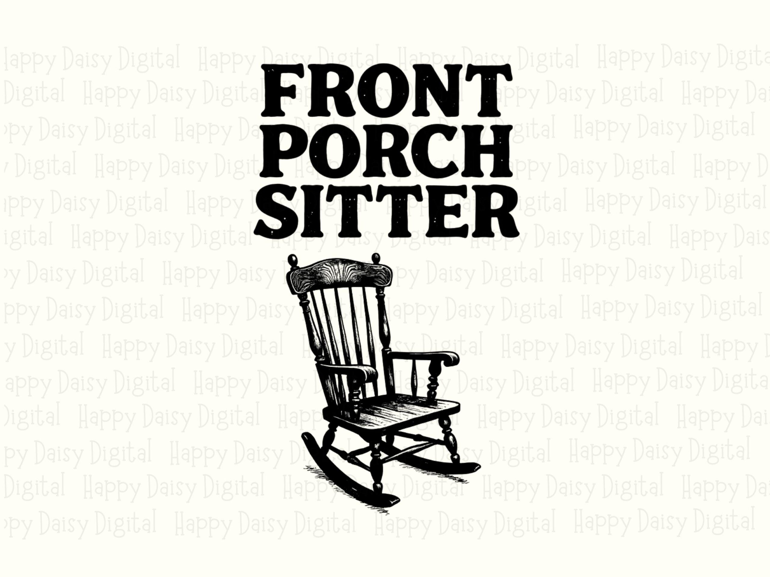 Front Porch Sitter, Southern Sublimation PNG | Transparent 300 DPI File | Commercial License Included - Image 2