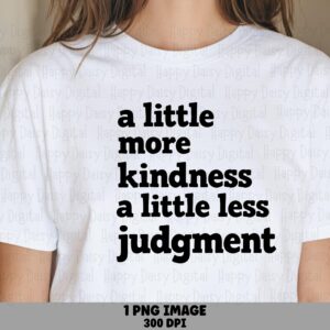 Kindness Png, Bold Serif Quote Design | Sublimation DTF, 300 DPI, Commercial Use, For Tumblers Mugs Totes
