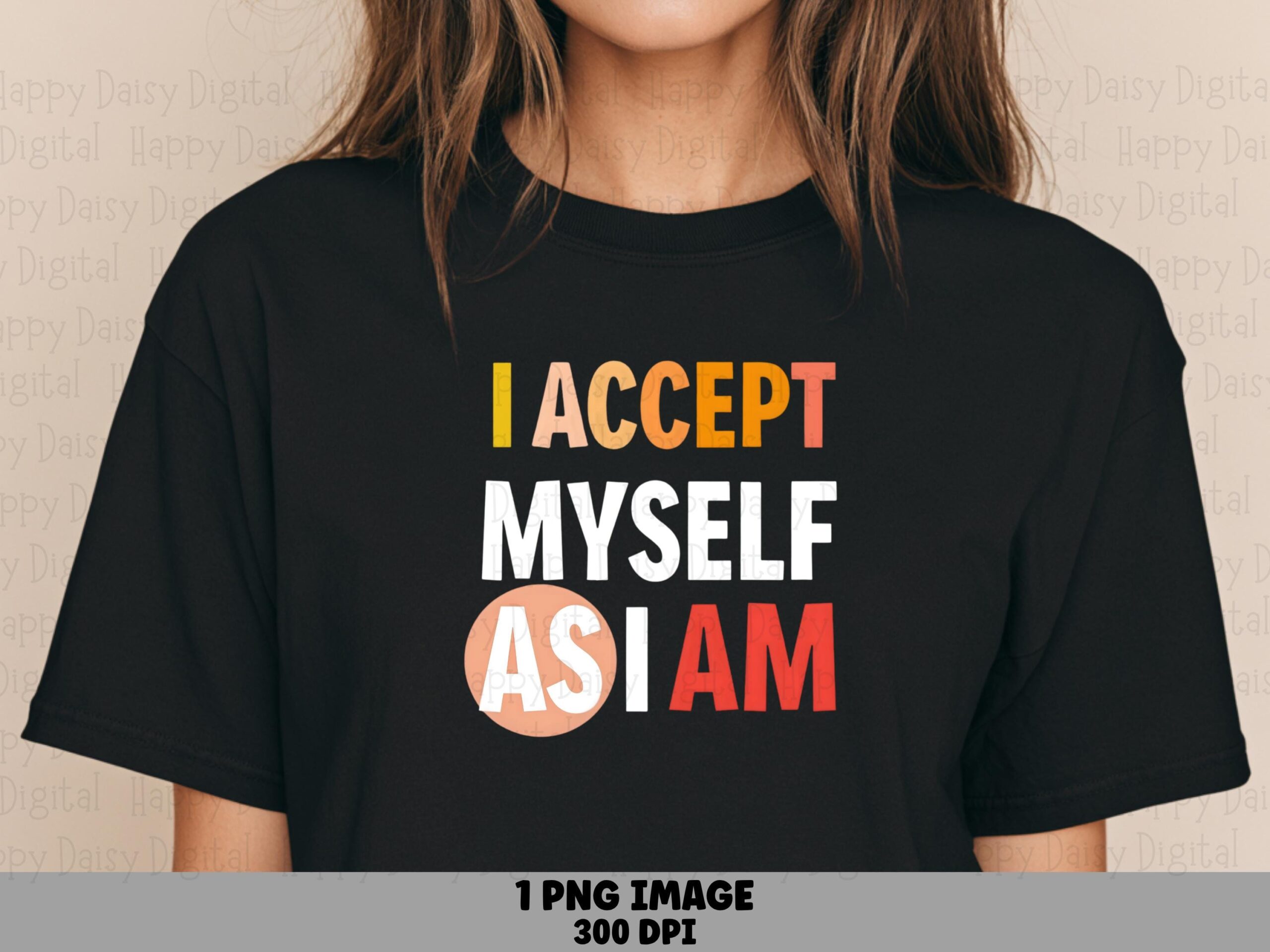 Self Love PNG, Affirmation Design | Orange Coral And White Typography | Sublimation, DTF, Commercial Use, 300 DPI