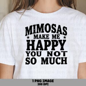 Mimosas Png, Distressed Funny Brunch Design | Sublimation File, 300 DPI | Commercial License Included