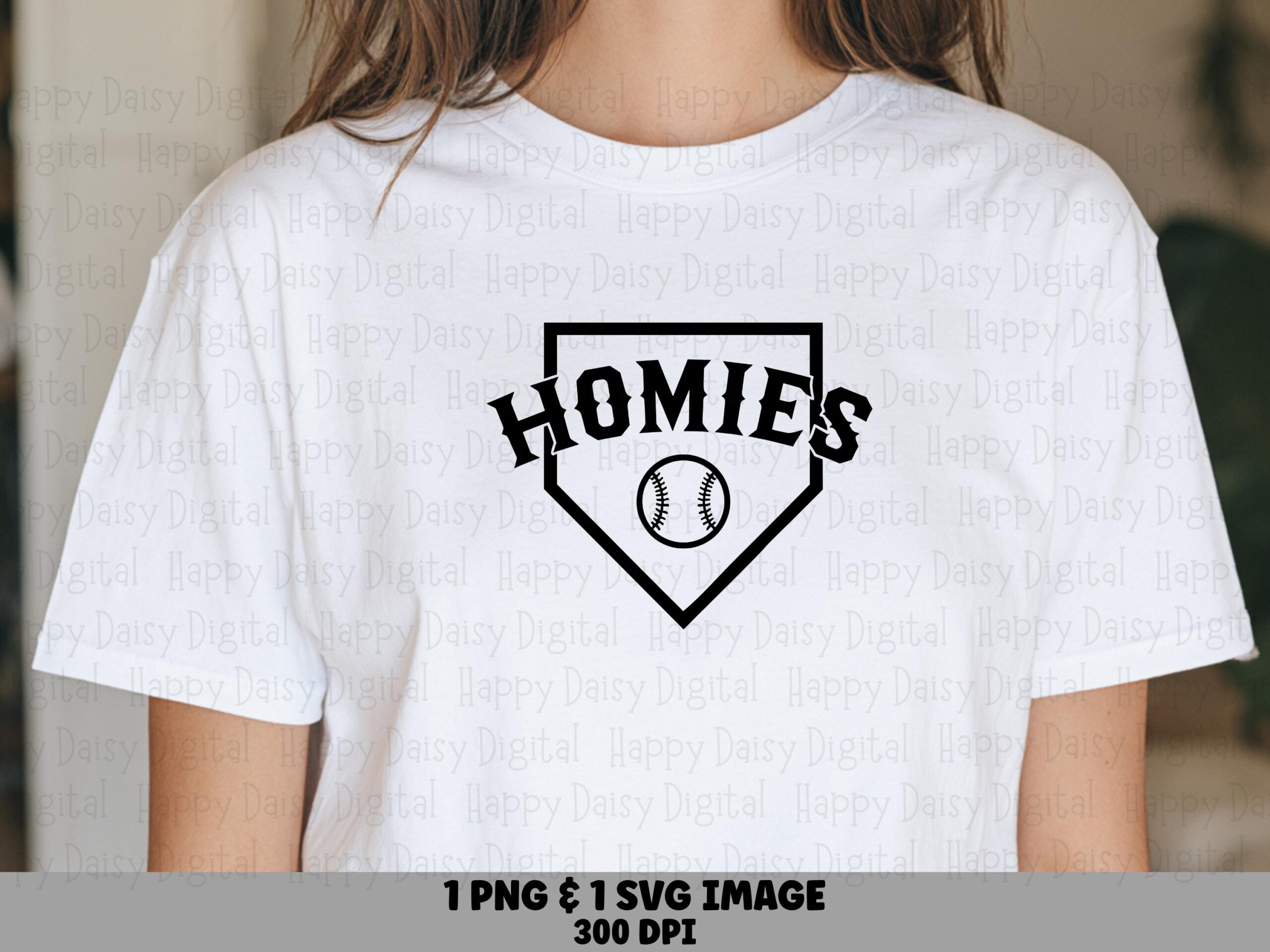 Homies Design, Home Plate Baseball Graphic | PNG & SVG Files, Sublimation Friendly | Commercial Use, 300 DPI