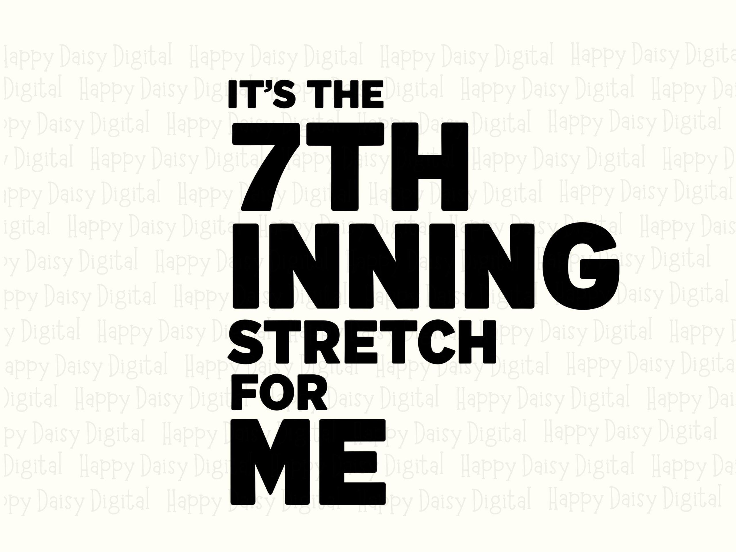 7th Inning, Bold Typography Baseball Quote PNG & SVG | Sublimation Files, Commercial Use - Print Ready, 300 DPI - Image 2