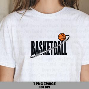 Basketball Swoosh, Bold Sport Logo PNG | Transparent Sublimation File | 300 DPI, Commercial License, POD
