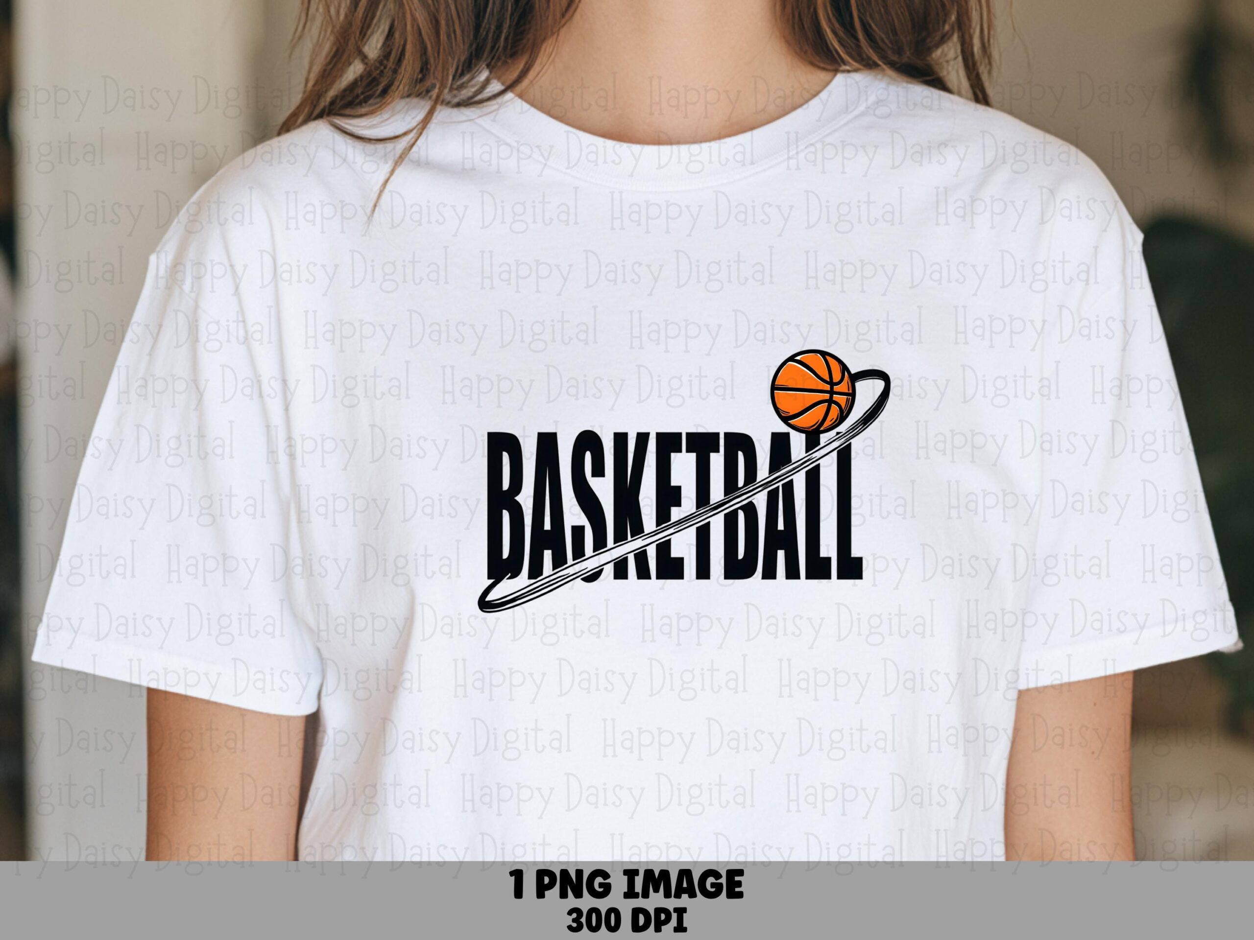 Basketball Swoosh, Bold Sport Logo PNG | Transparent Sublimation File | 300 DPI, Commercial License, POD