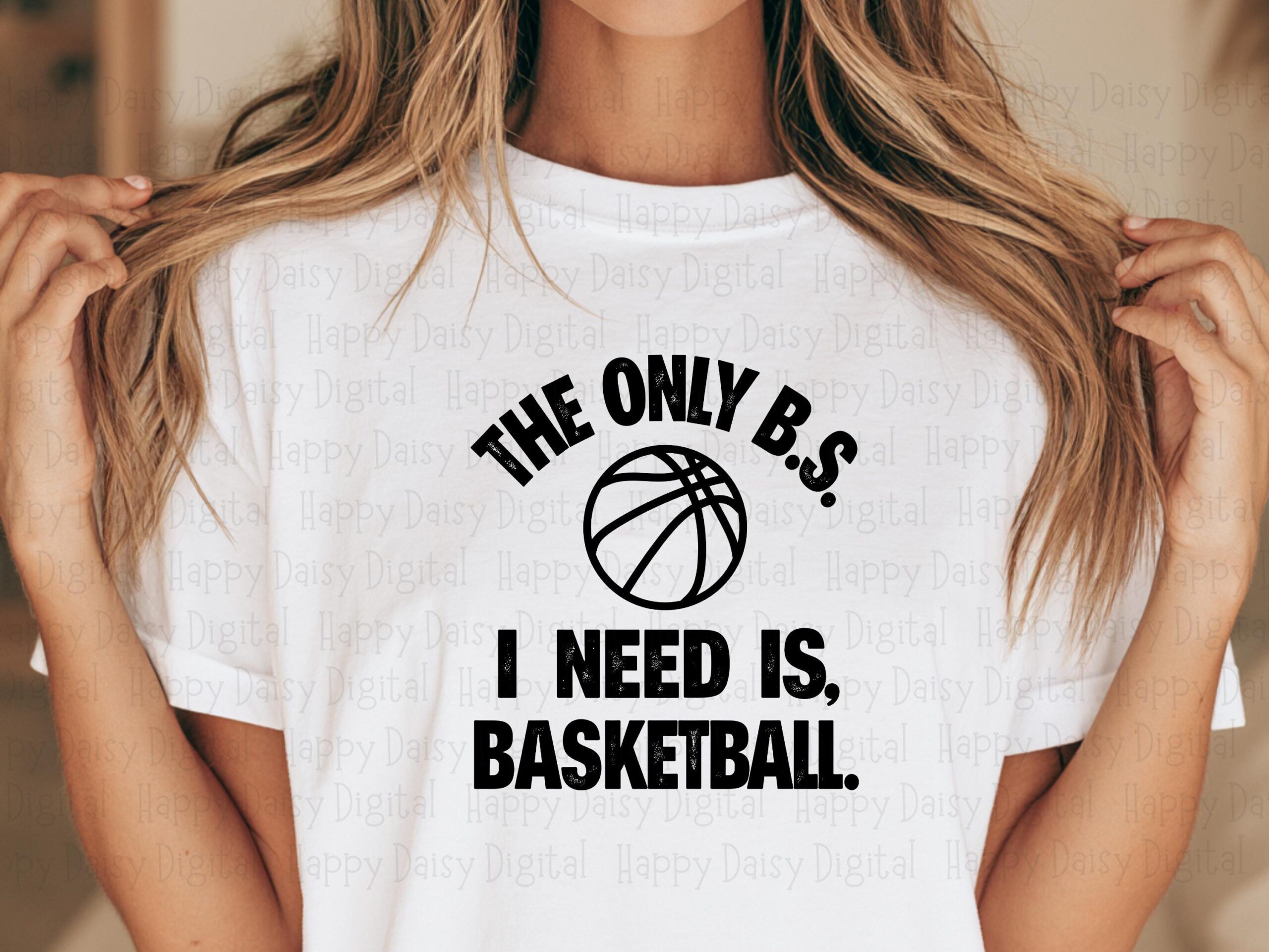 Only BS Basketball, Curved Text PNG SVG Design - Sublimation Commercial Use, Outline Ball Icon, 300 dpi