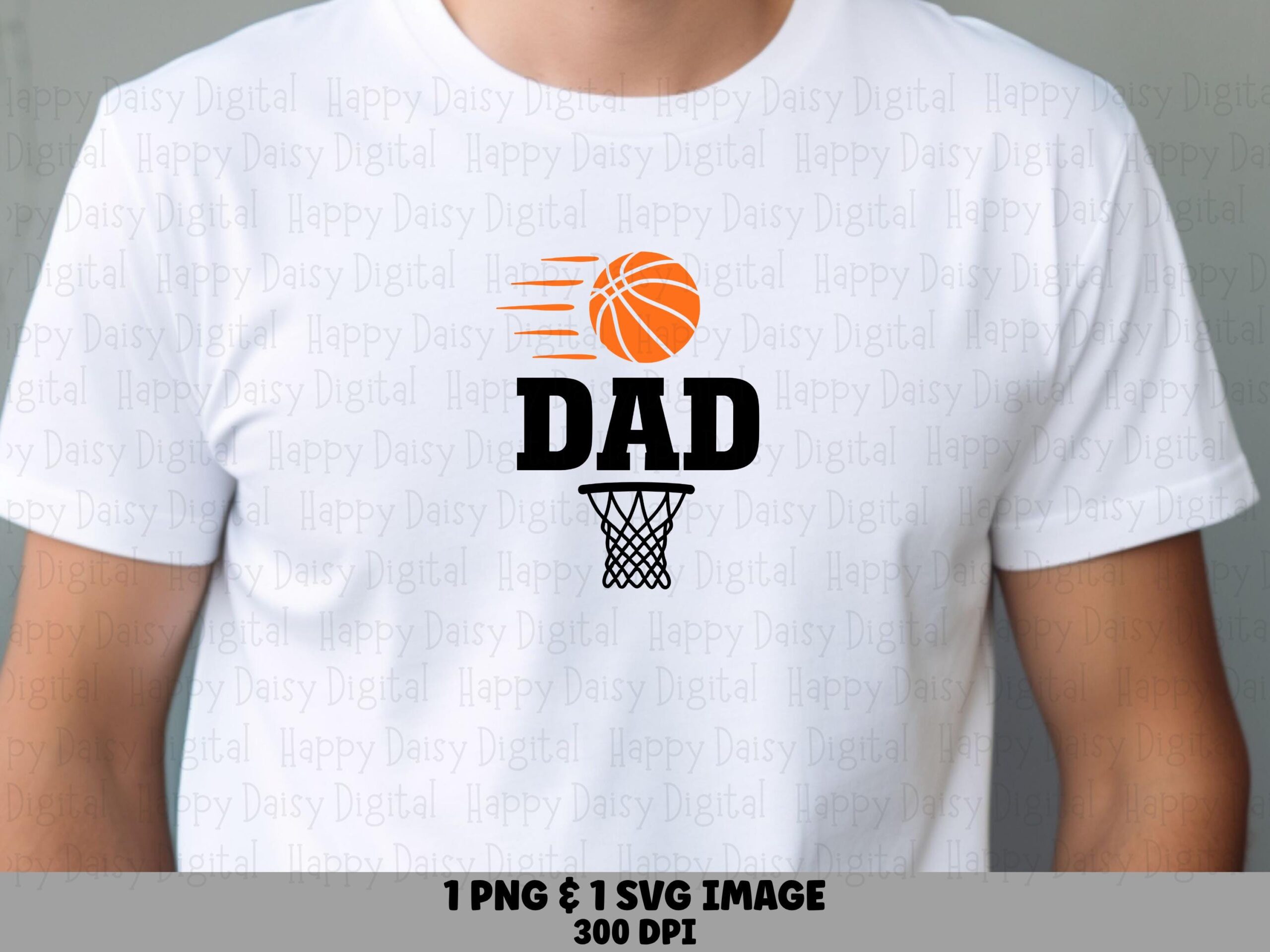 Basketball Dad, Motion Streak Design PNG & SVG | Commercial Use, 300 DPI, Print Ready, Net Icon, Cricut Compatible