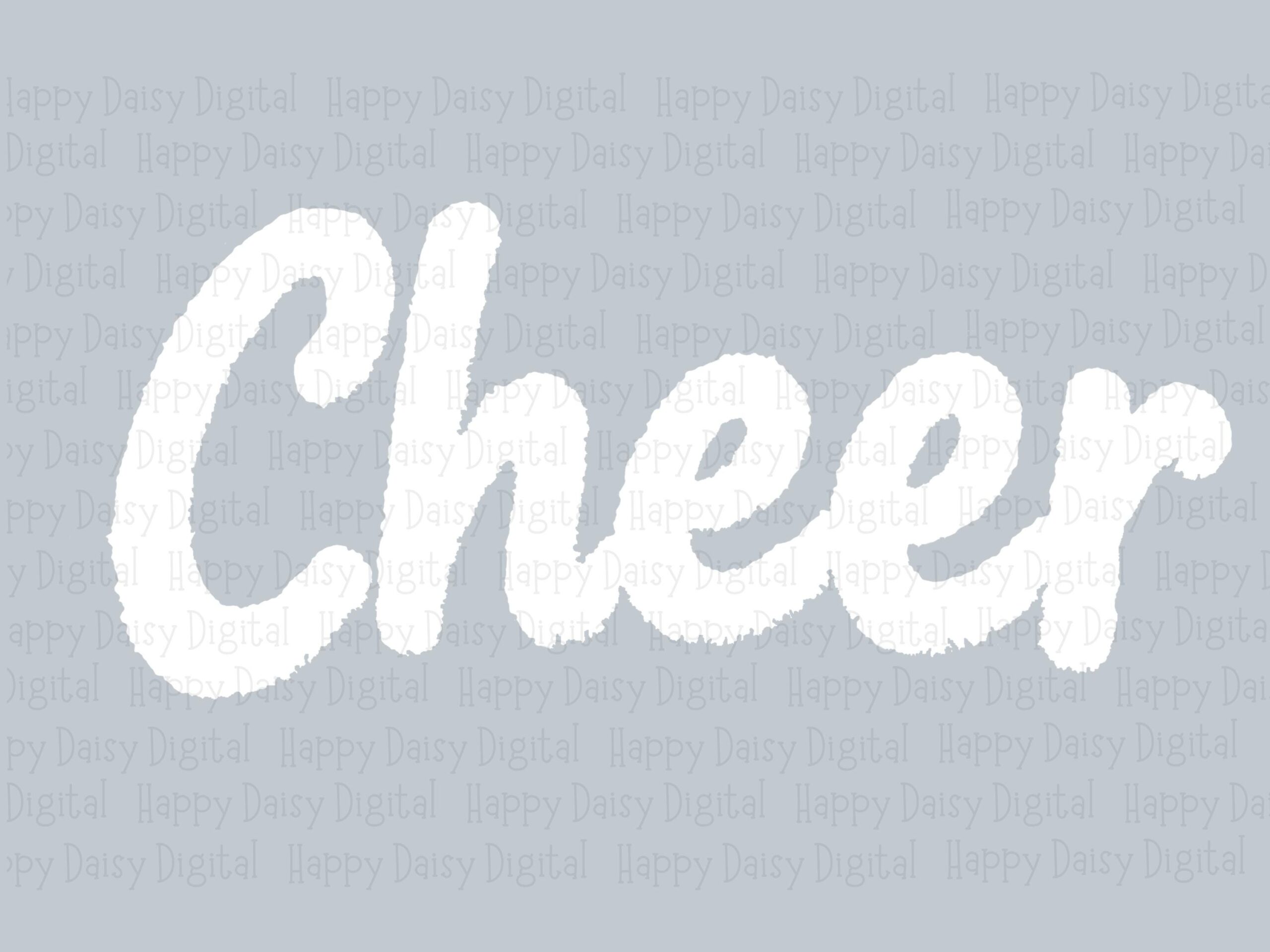 Cheer PNG, Brush Script Design | Sublimation, Commercial Use, 300 DPI File, Cheerleader Clipart, POD Seller Resource - Image 2