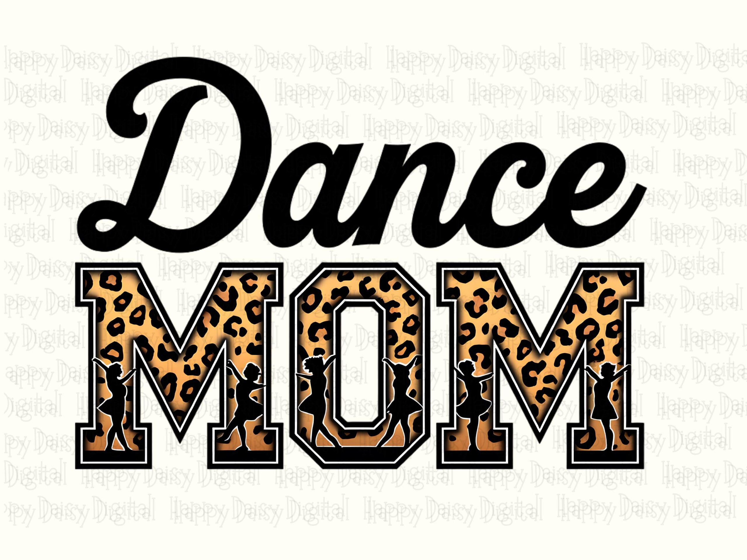 Dance Mom, Leopard Print Sublimation PNG | Commercial Use, 300 DPI | Transparent Background - Image 2