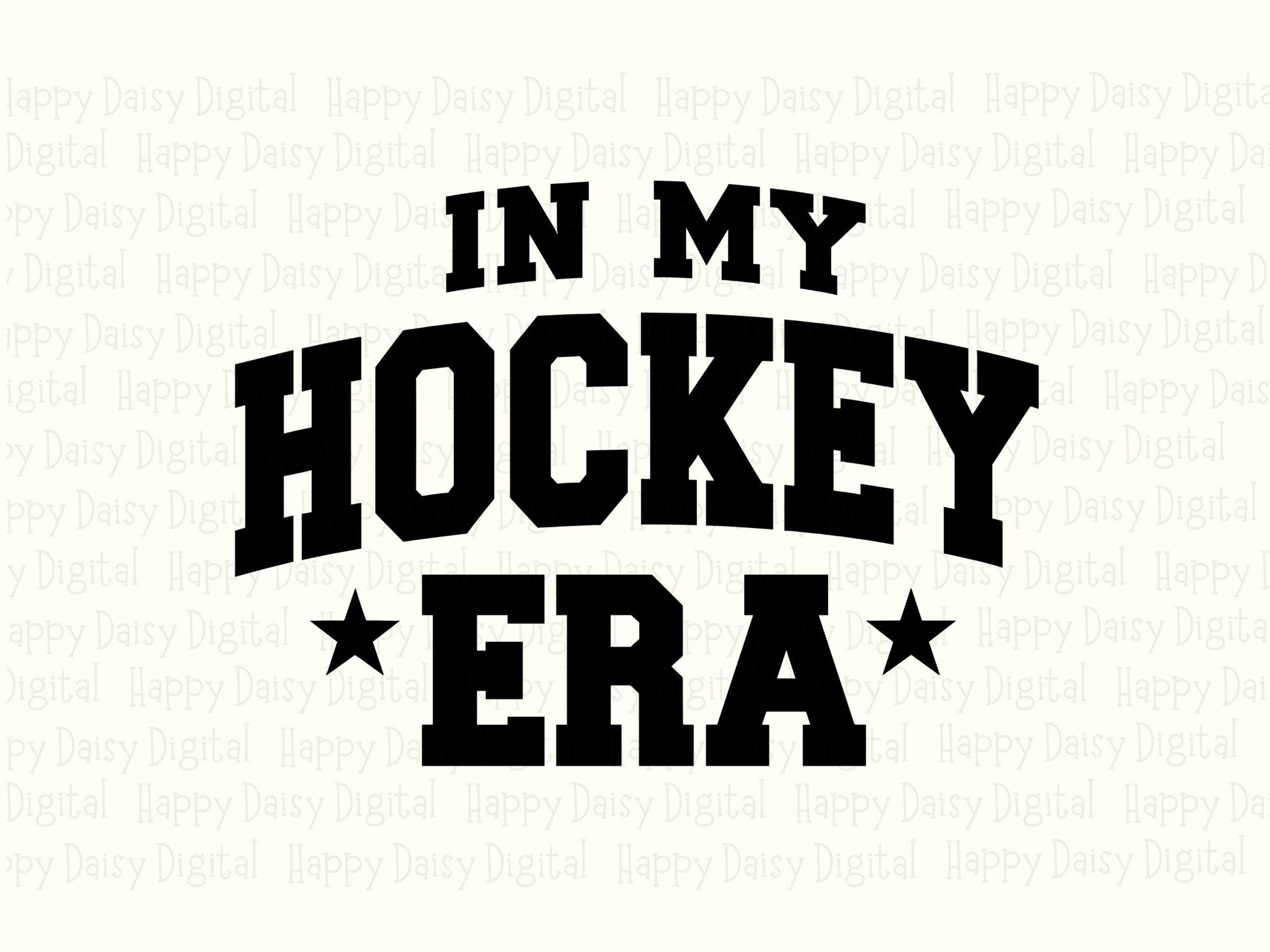 Hockey Era, Collegiate Text Digital Design - PNG, SVG | Sublimation, Black Arched Typography, 300 DPI, Commercial Use - Image 2