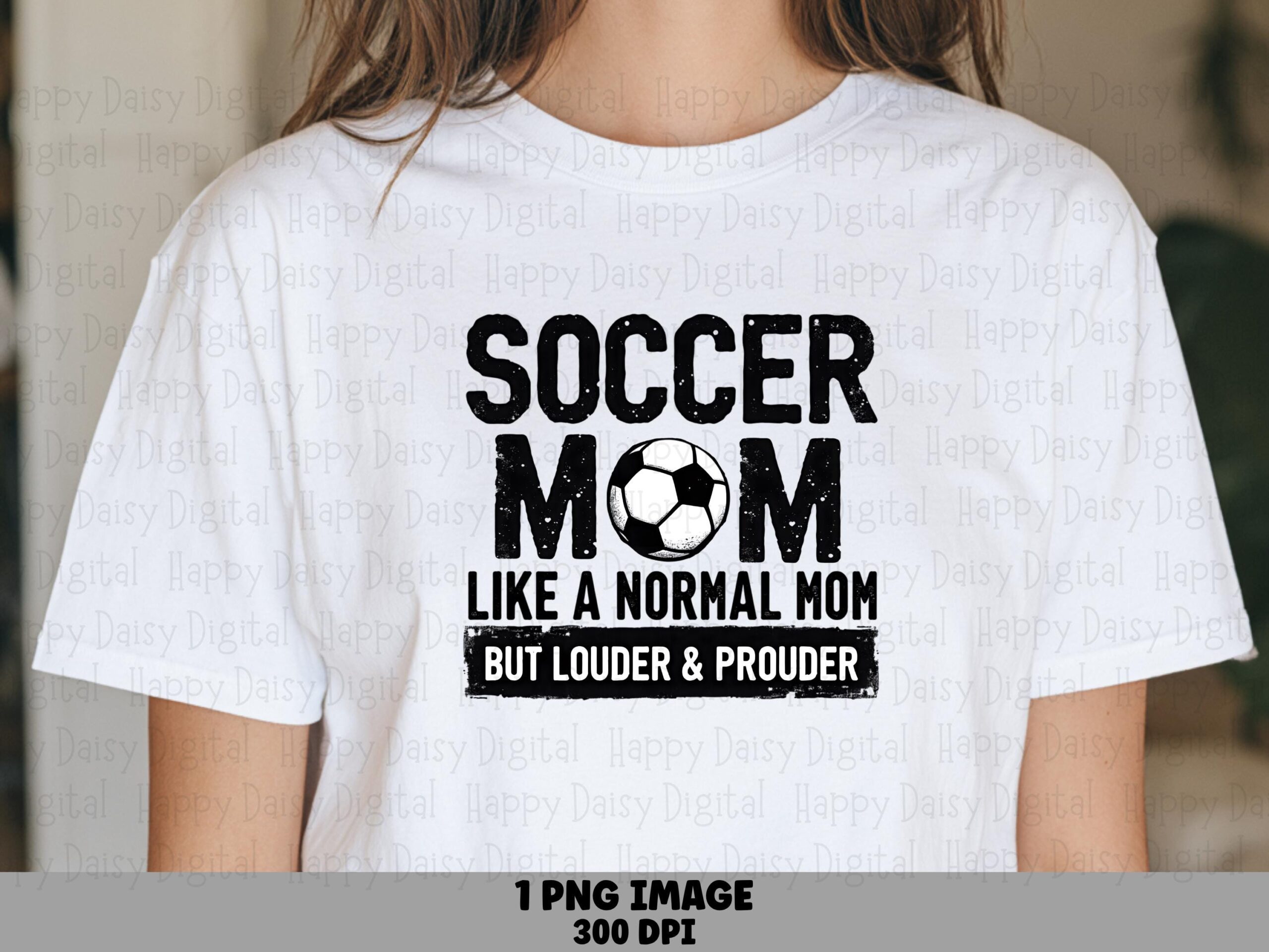 Soccer Mom, Distressed Bold Quote PNG | Sublimation Commercial Use, 300 DPI Transparent, Team Spirit Design