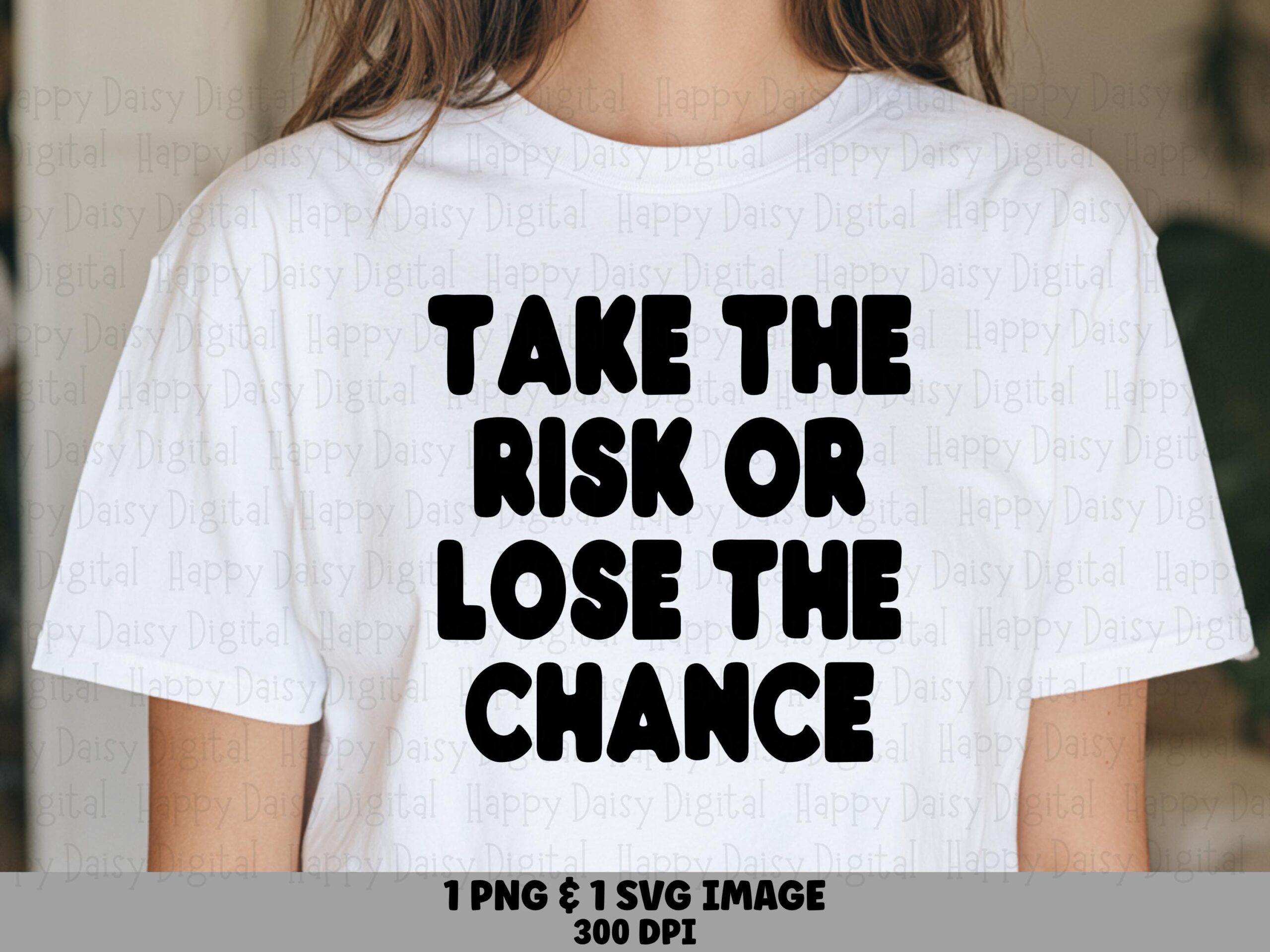 Take The Risk, Varsity Block Quote SVG PNG | Digital File, Print-Ready 300 DPI - Cricut Silhouette Friendly