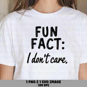 Fun Fact Quote, Sarcastic Statement PNG | Transparent Background | Print-Ready 300 DPI, Commercial License