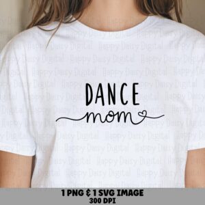Dance Mom Script, Elegant Handlettered PNG | Digital Clipart, 300 DPI | Commercial Use License