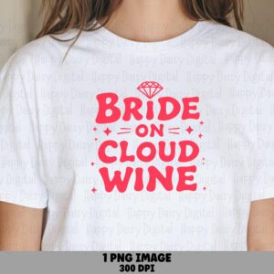 Bride Bubble Wine Transparent PNG, Cloud Illustration, Strawberry Bow Accent, Commercial Use, 300 DPI