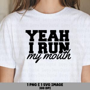 Run Mouth Bold, Condensed SVG PNG Bundle | 300 DPI Files, Commercial License, Cricut Compatible