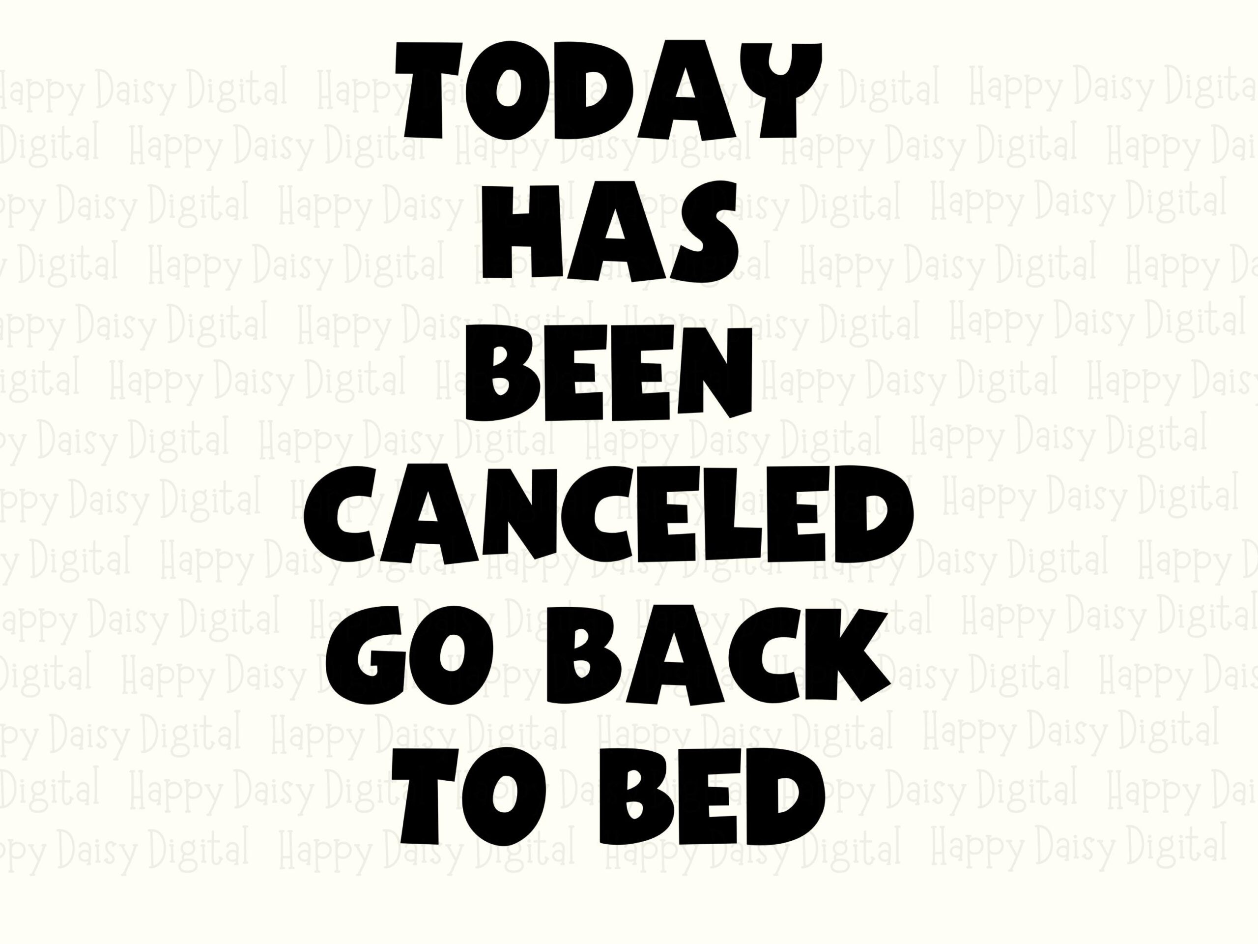 Today Canceled, Lazy Humor Bundle | SVG PNG, Sublimation Design, Cricut Ready, Commercial Use - Image 2