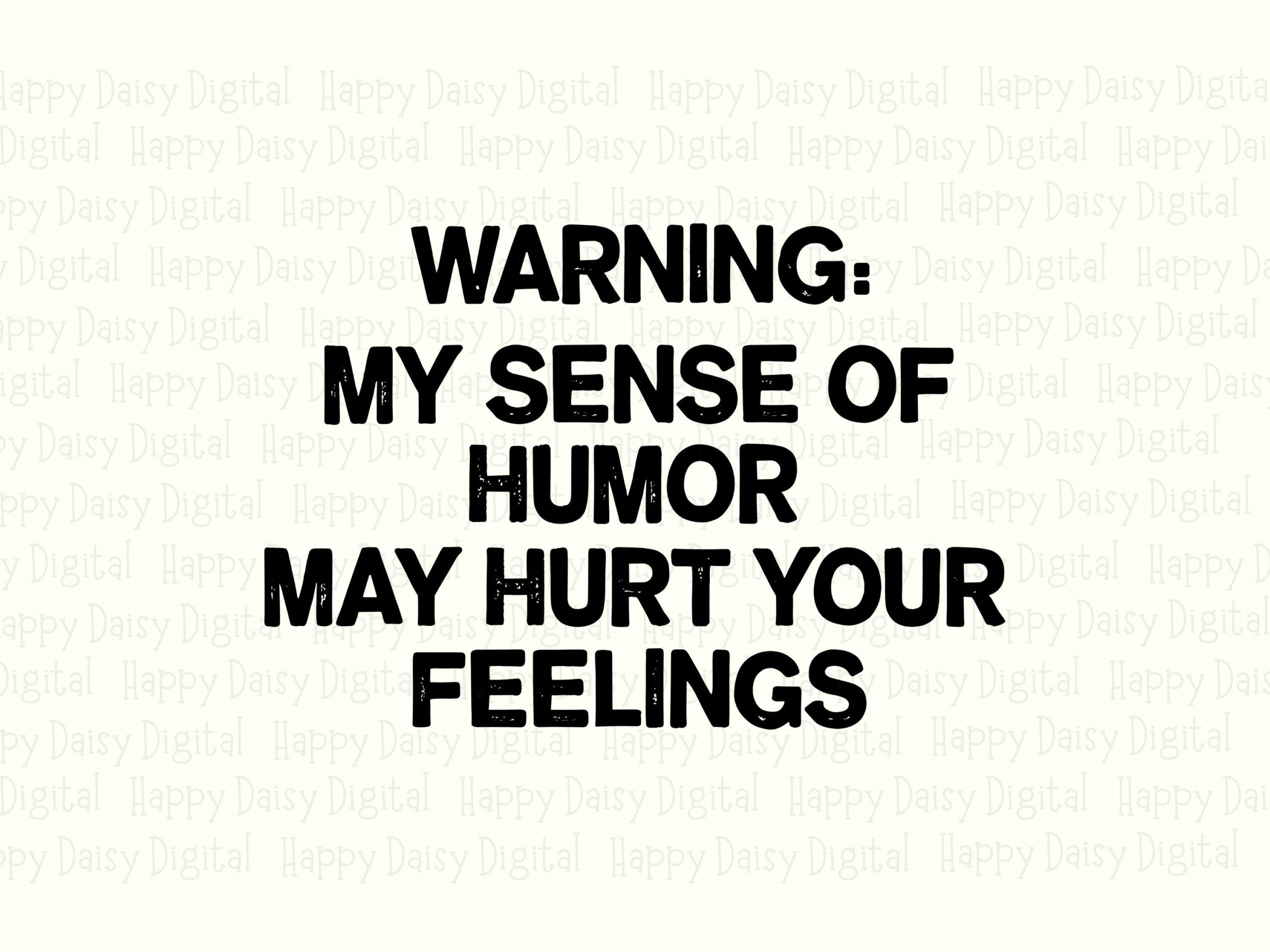 Warning Sense Humor Bundle, Sarcastic Quote Digital Download, Black Typography, Cricut Compatible (SVG, PNG) - Image 2