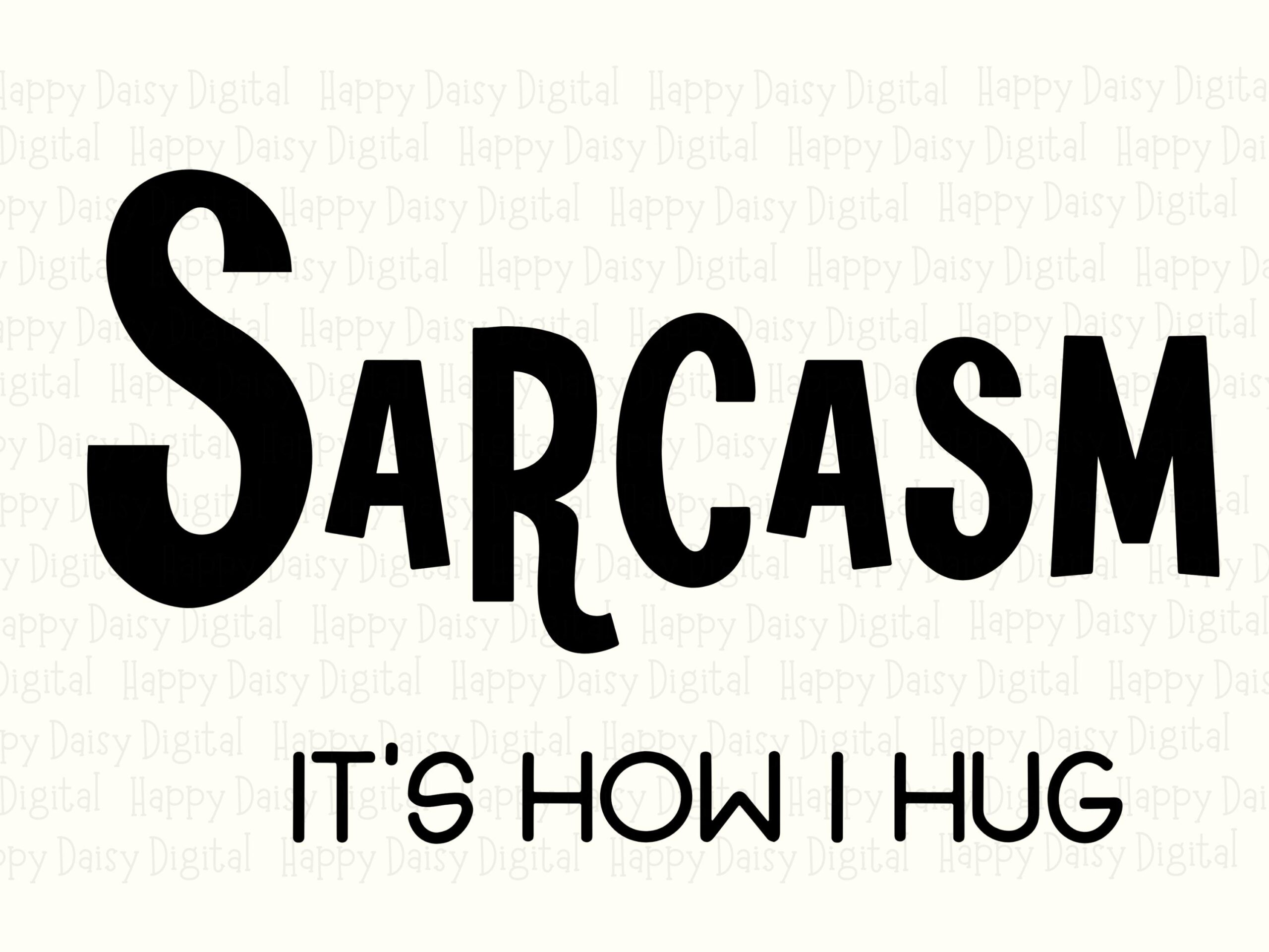 Sarcasm Svg, Western Lettering Quote Design - Png Bundle, Commercial License, Cricut Compatible, Silhouette Ready - Image 2