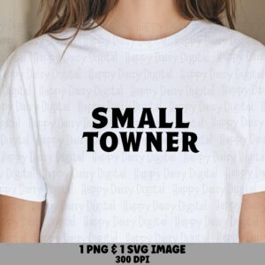 Small Towner, Bold Serif Design SVG PNG Bundle | Print-Ready 300 DPI - Commercial Use, Cricut Compatible