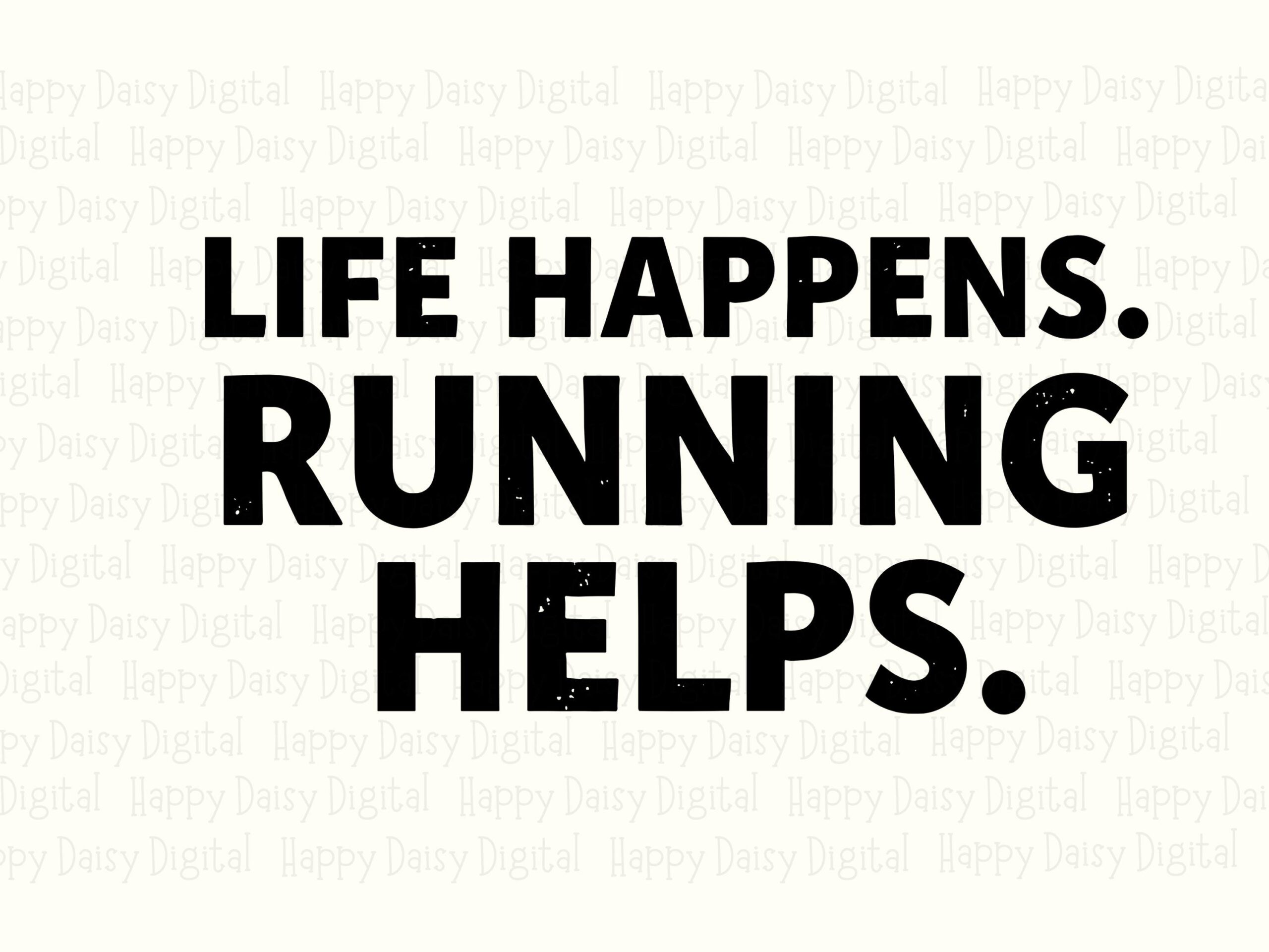 Running Helps, Minimalist Runner Design Bundle | PNG + SVG, 300 DPI - Commercial License, Cricut Compatible - Image 2