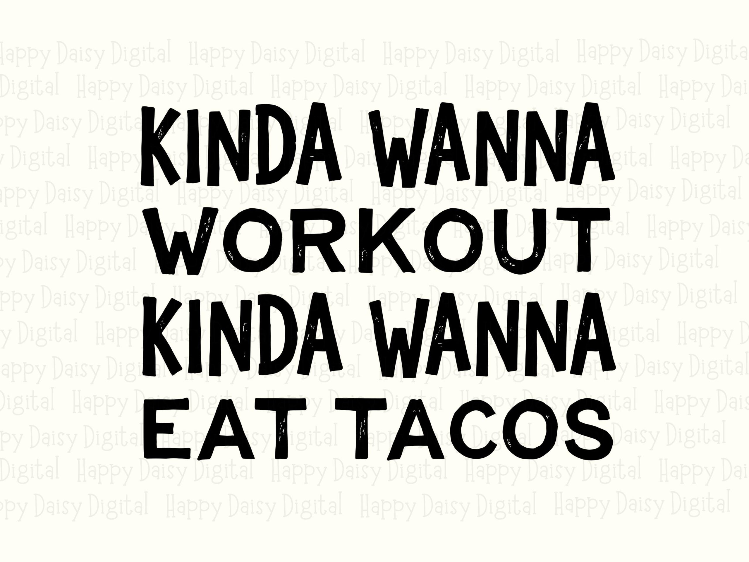 Eat Tacos Svg, Funny Workout Quote Design, Taco Humor Graphic | PNG Bundle, Digital Files, 300 DPI - Image 2