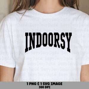 Indoorsy SVG, Varsity Arch Digital Bundle - PNG 300DPI, Commercial Use | Cricut Silhouette Canva