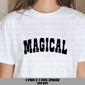 Magical Svg, Varsity Arch Graphic, Whimsical Fairy Theme | Png Bundle, Vector File | 300 DPI Print-Ready