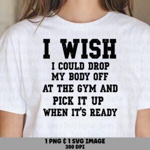 Gym Humor Svg, Distressed Bold Fitness Design | PNG Bundle | 300 DPI, Commercial License Included