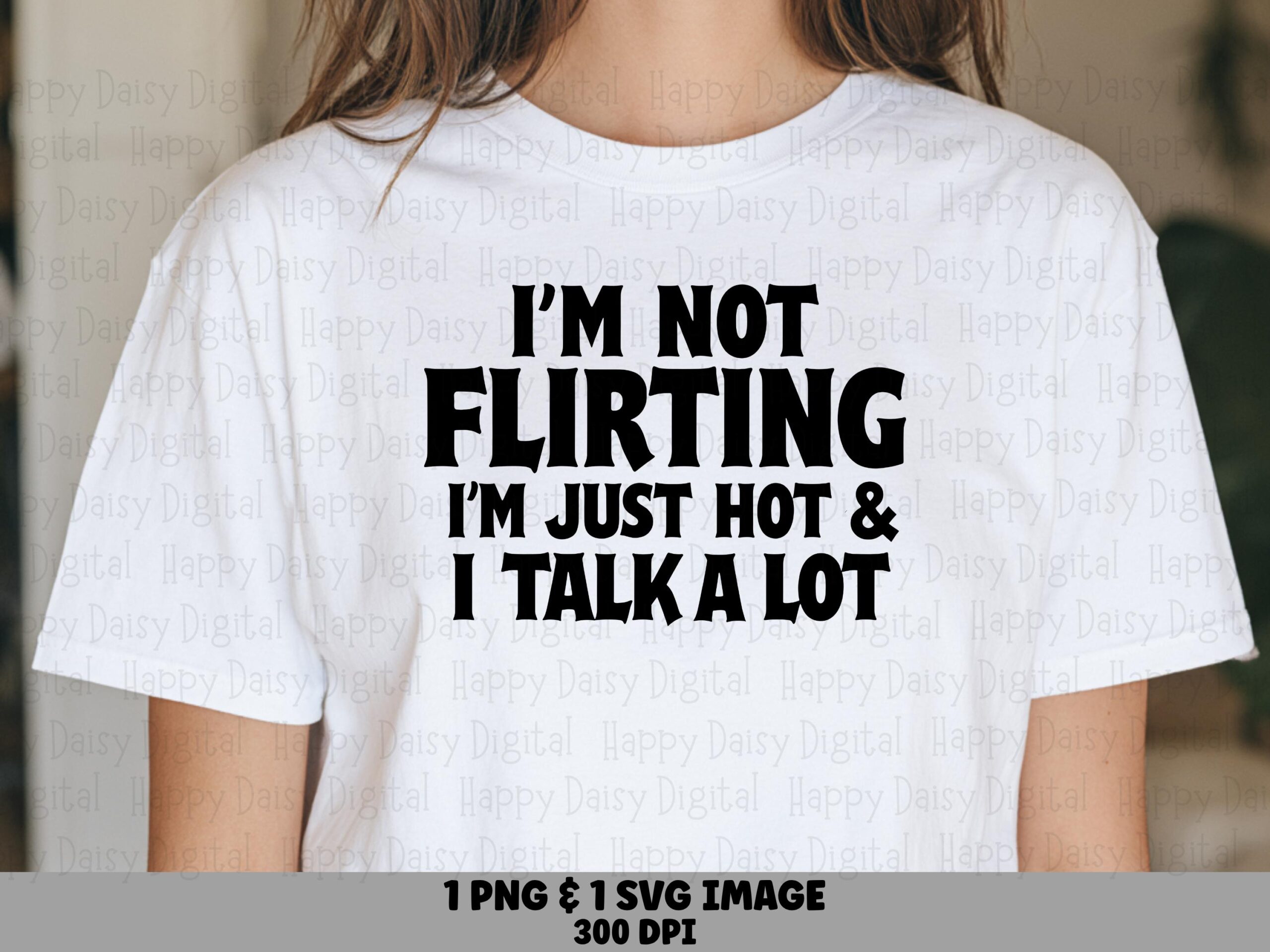 Not Flirting SVG, Sassy Quote Design For Cricut, Silhouette | PNG Bundle, 300 DPI - Commercial Use