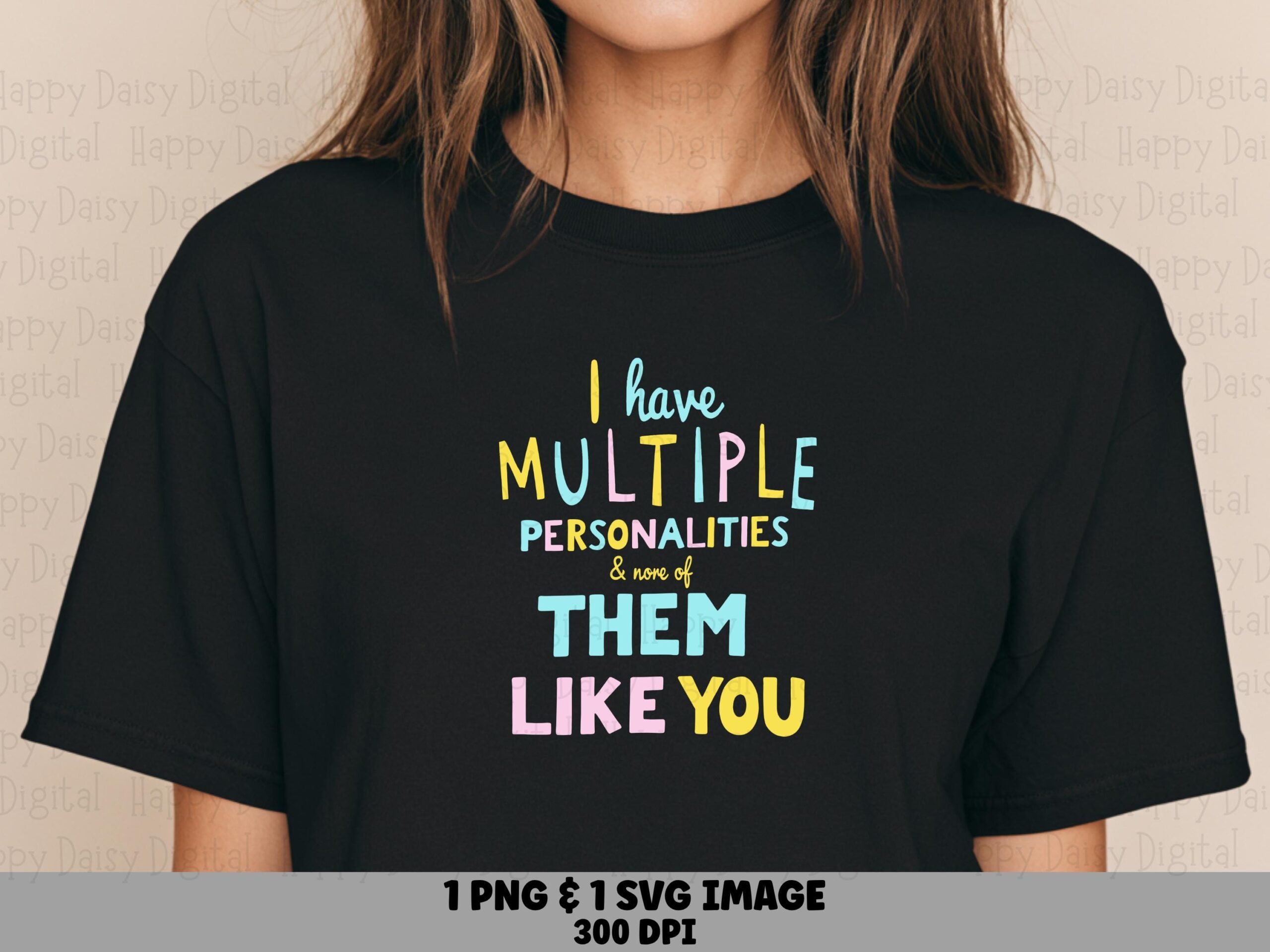 None Like You SVG, Pastel Multicolor Hand-Lettered Artwork | Sassy Quote, PNG Bundle, Cricut Silhouette Compatible