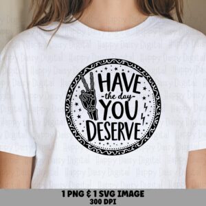 Skeleton Hand Svg, Sarcastic Quote Badge | PNG Bundle, 300 DPI - For Cricut, Silhouette, Canva, Digital Download