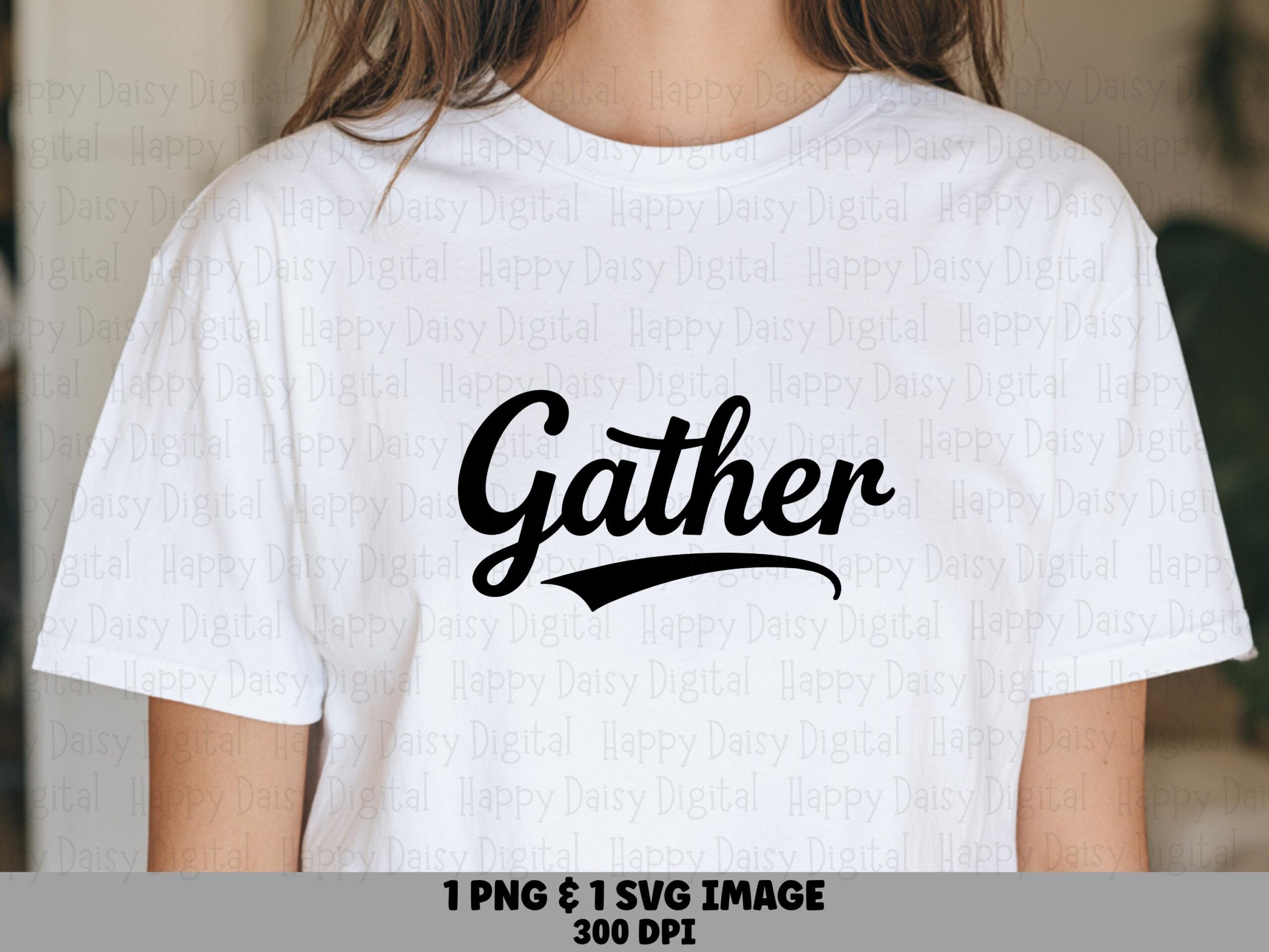 Gather Svg Script, Thanksgiving Fall Harvest Graphic, Swoosh Underline - PNG, Vector, 300 DPI License