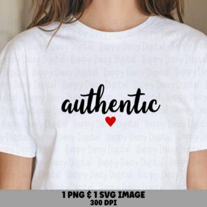 Authentic Svg, Script Heart Design Bundle | Png, 300 DPI - Commercial Use, Cricut Compatible
