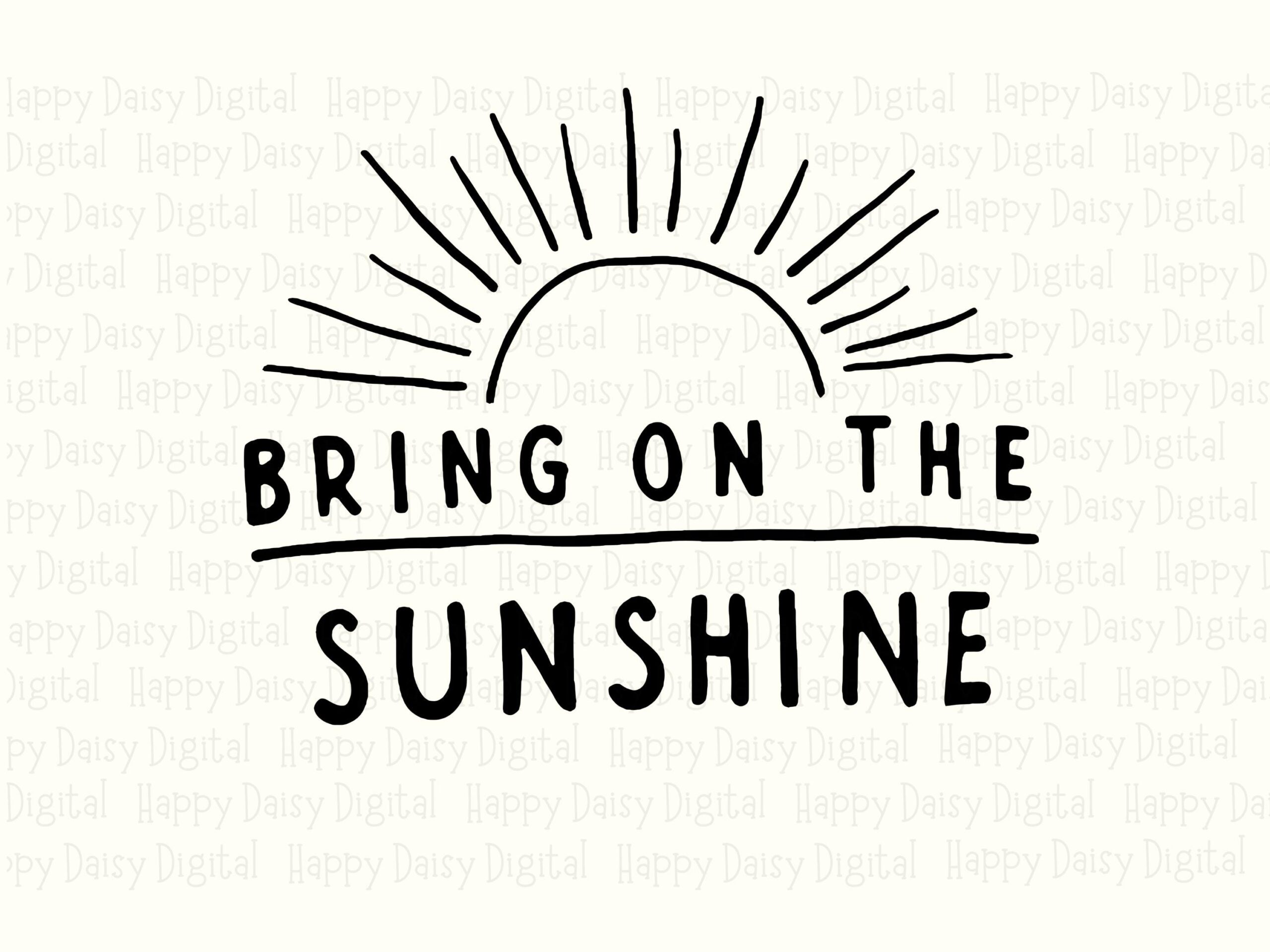 Bring On Sunshine, Hand-Drawn Sun Rays SVG PNG Bundle | Sublimation Ready, 300 DPI, Commercial Use - Image 2