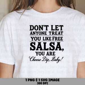 Cheese Dip SVG, Funny Food Quote Design For Tumblers - PNG Included, Cricut Silhouette Friendly | Commercial Use