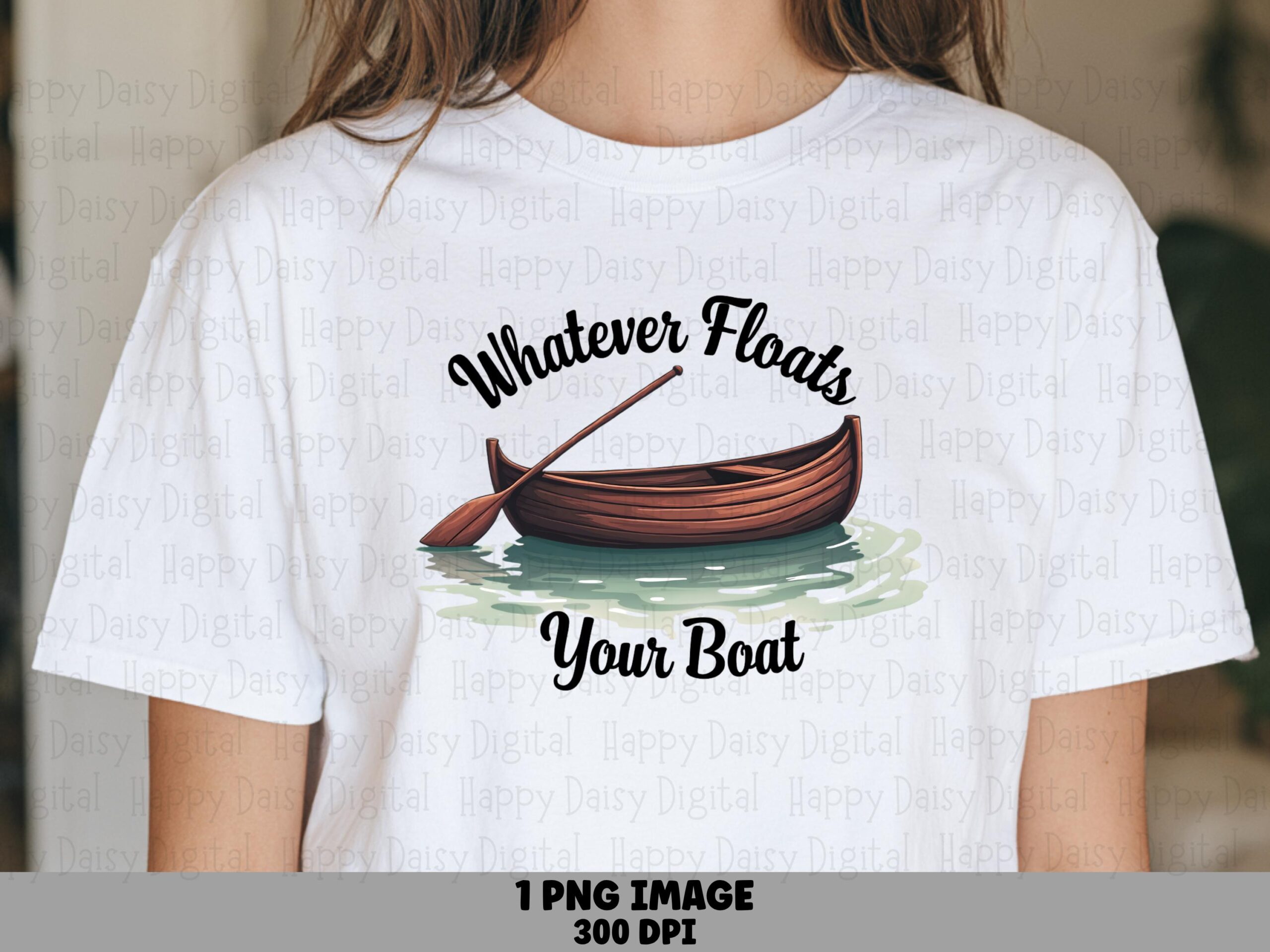 Floats Your Boat PNG, Rowboat Script Design, Transparent 300DPI, Sublimation DTF, Commercial License