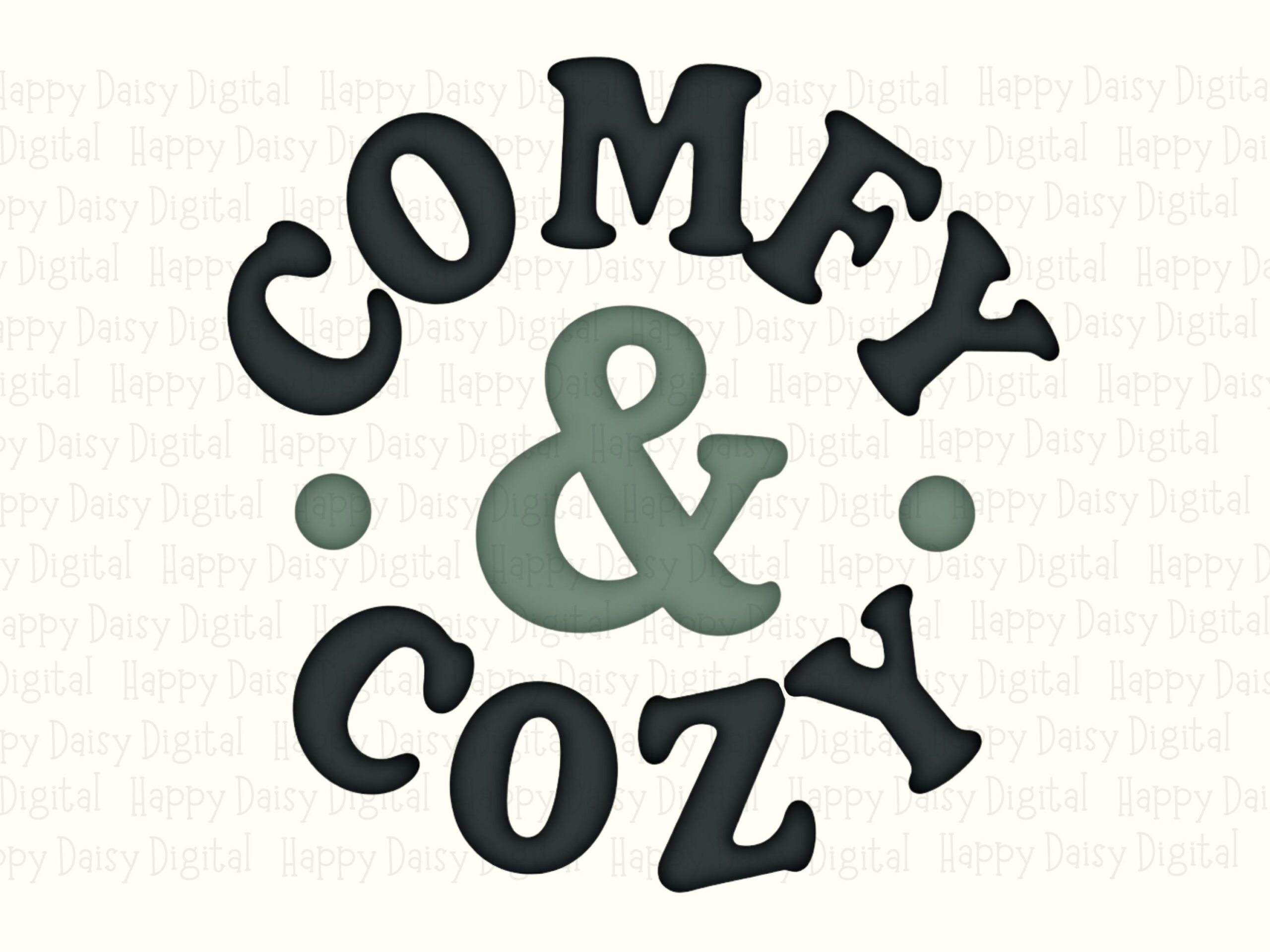 Comfy And Cozy PNG Comfy And Cozy Sublimation DTF Commercial Use POD - Image 2