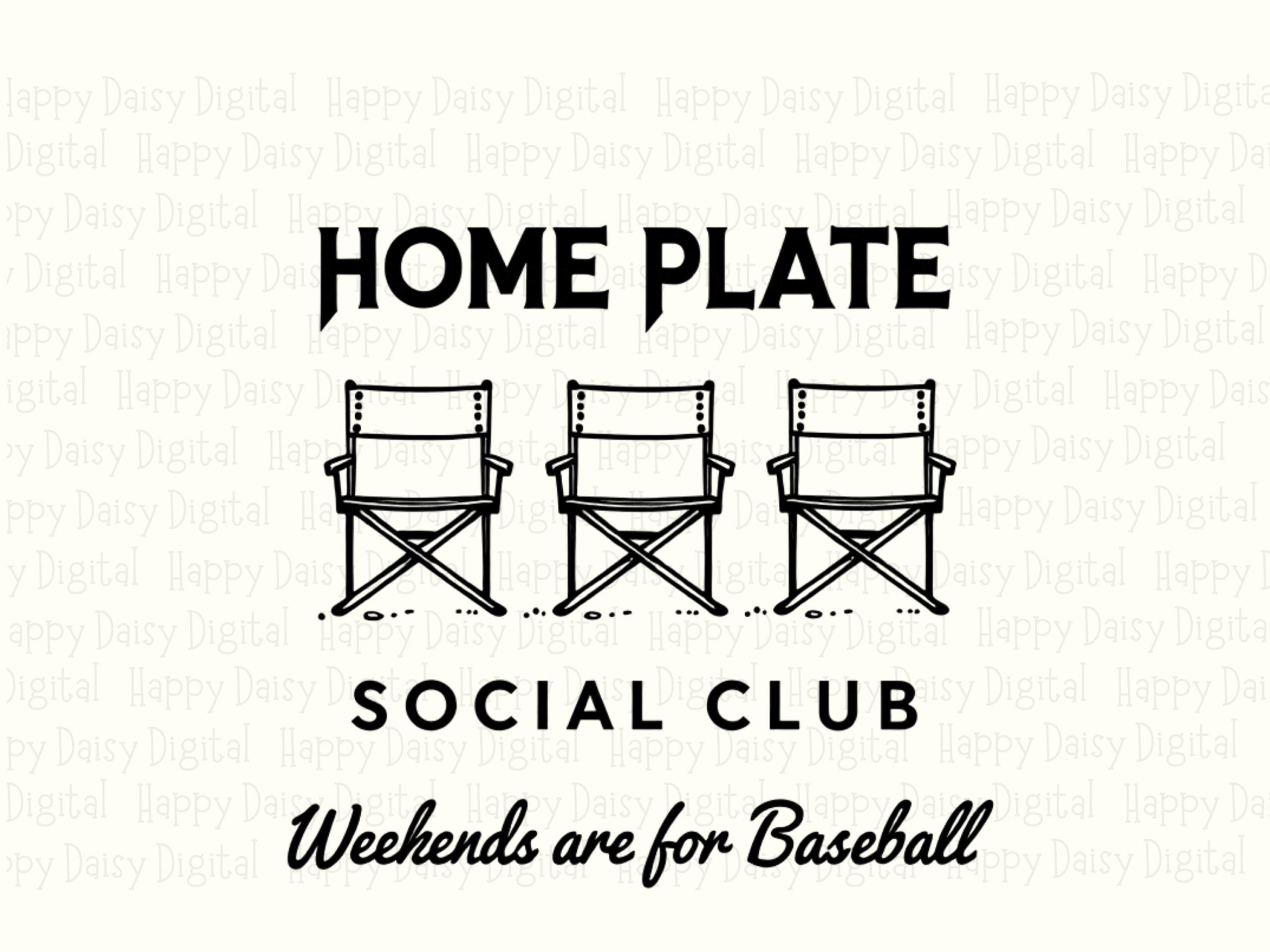 Home Plate PNG, Baseball Social Club, Folding Chairs Art | Sublimation File, Commercial Use | 300DPI - Image 2