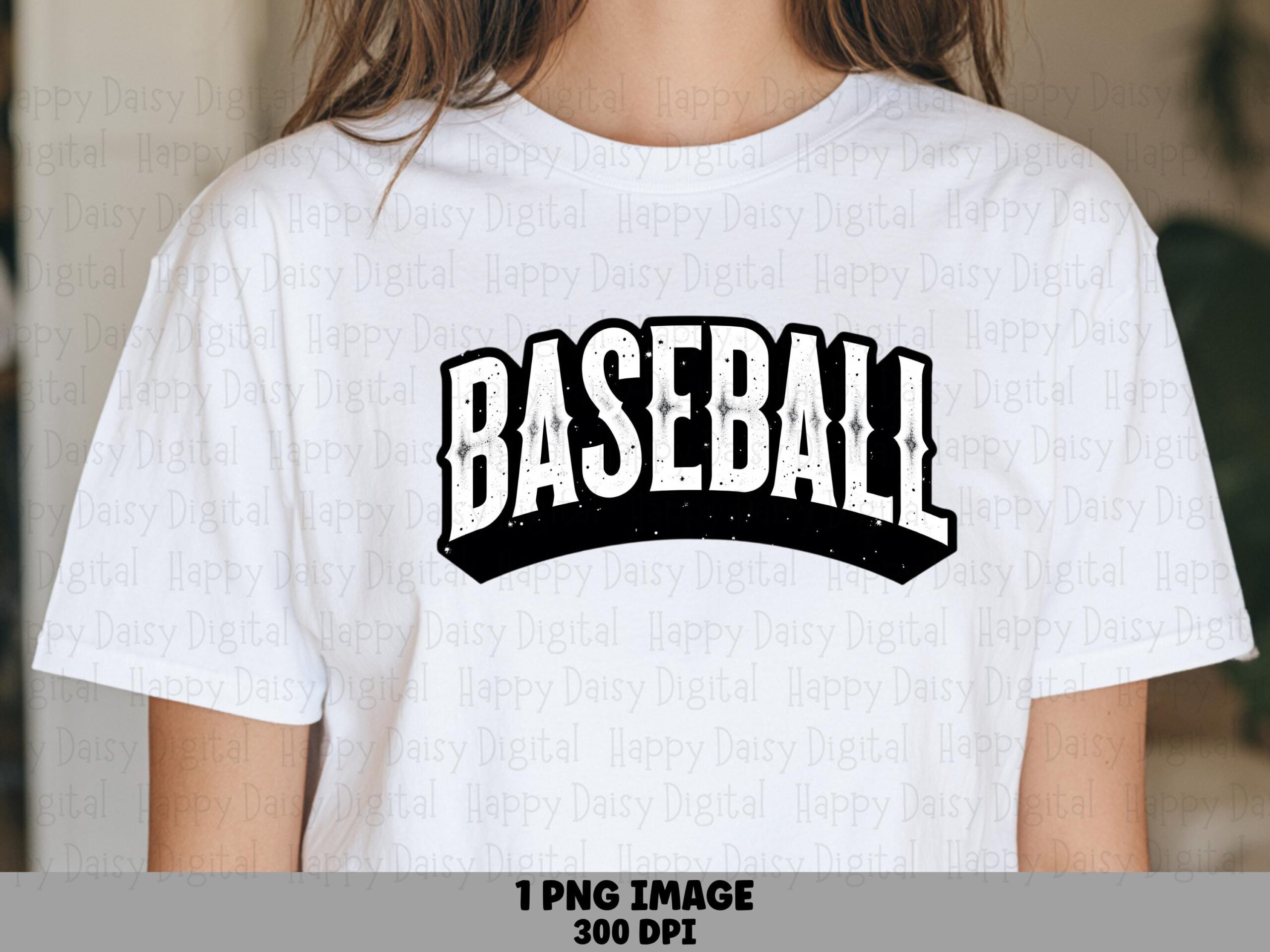 Baseball Arch PNG, Distressed Grunge Text, Arched Varsity Letters (Black, 300 DPI, Commercial Use)