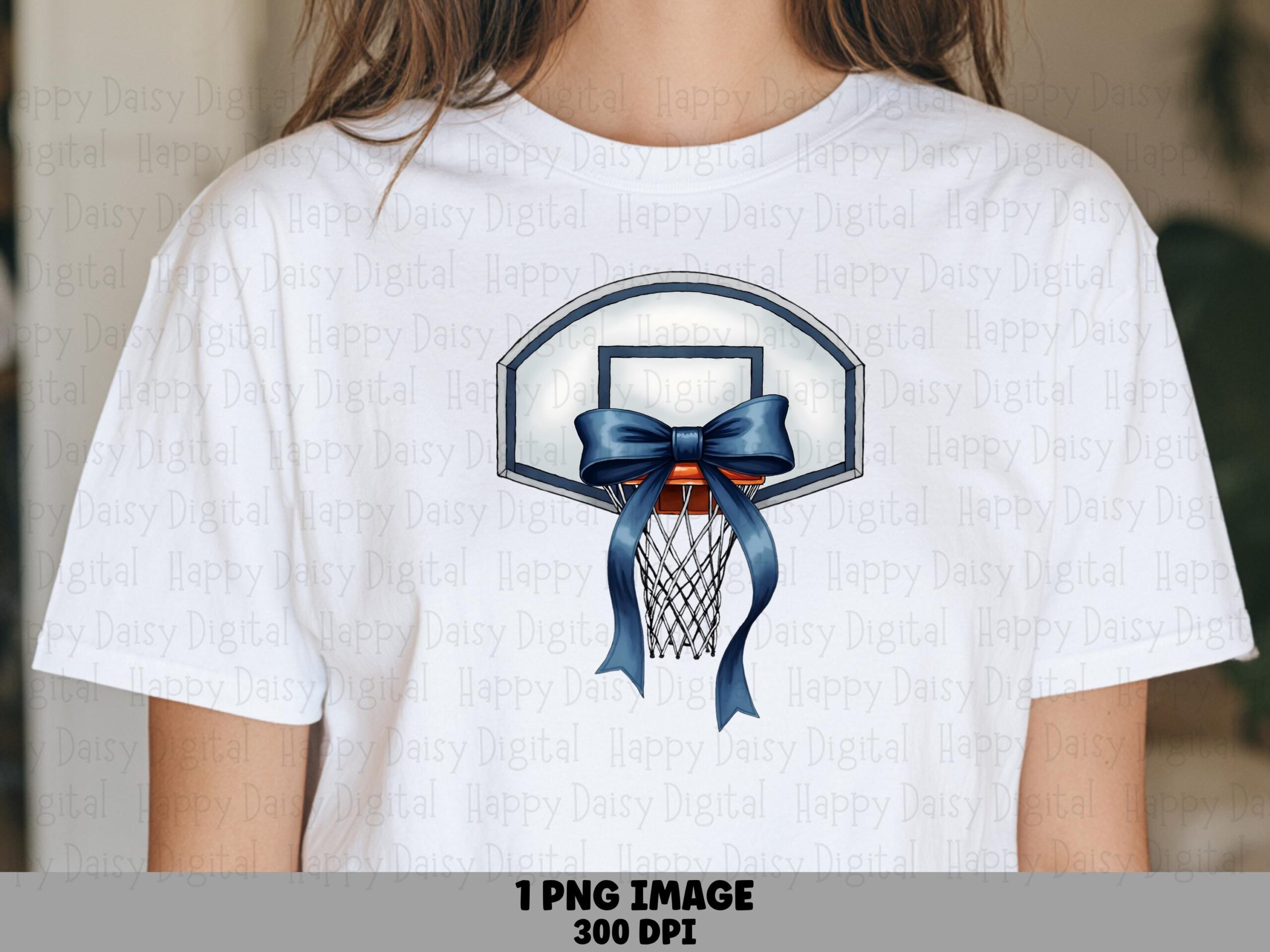 Bow Backboard, Preppy Sporty PNG | Navy Satin Accent Clipart, Commercial Sublimation License | 300 DPI